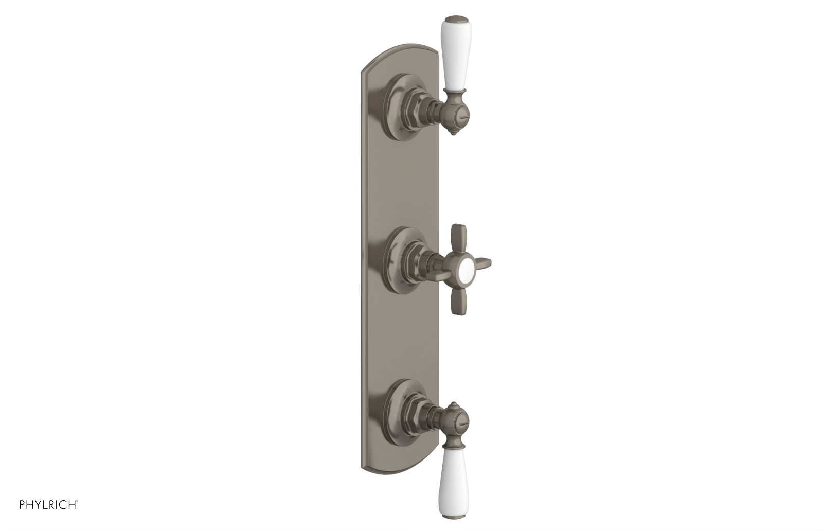 Jamestown Thermostatic Shower Valve with Dual Volume Control - White Accents (Model 4-740) | Perfect for Modern Bathroom Renovations & Spa-Like Shower Experiences