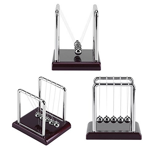 Newton's Cradle Steel Balance Swinging Magnetic Balls - Physics Science Pendulum Desk Toy for Office & Home | Stress Relief Gift for Adults, Science Lovers & Executive Decor | Perfect for Living Room, Study & Work Desk Accessories