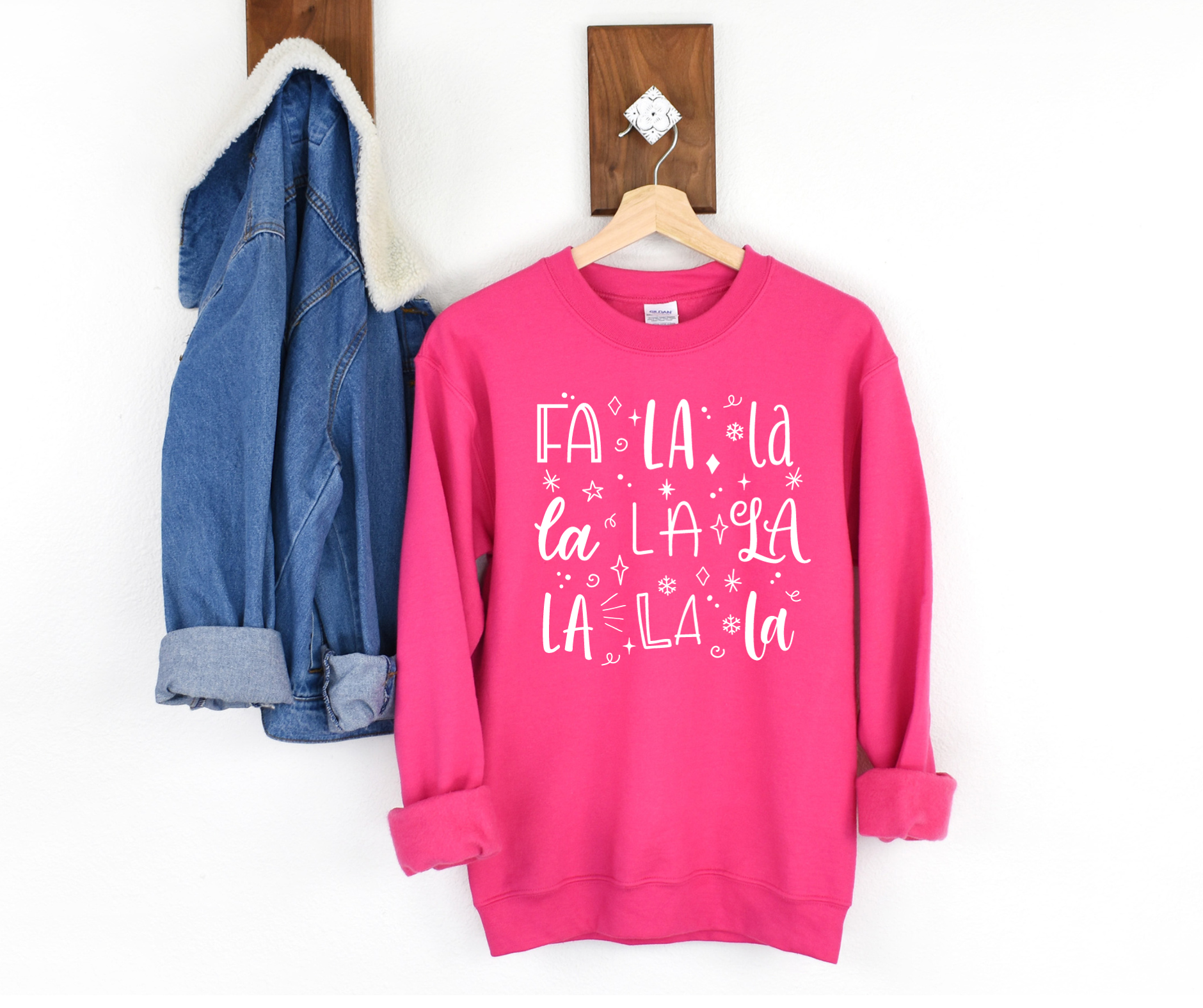 FaLaLa Christmas Graphic Sweatshirt for Women - Cozy Holiday Pullover with Festive Print | Perfect for Xmas Parties, Family Gatherings & Winter Outfits