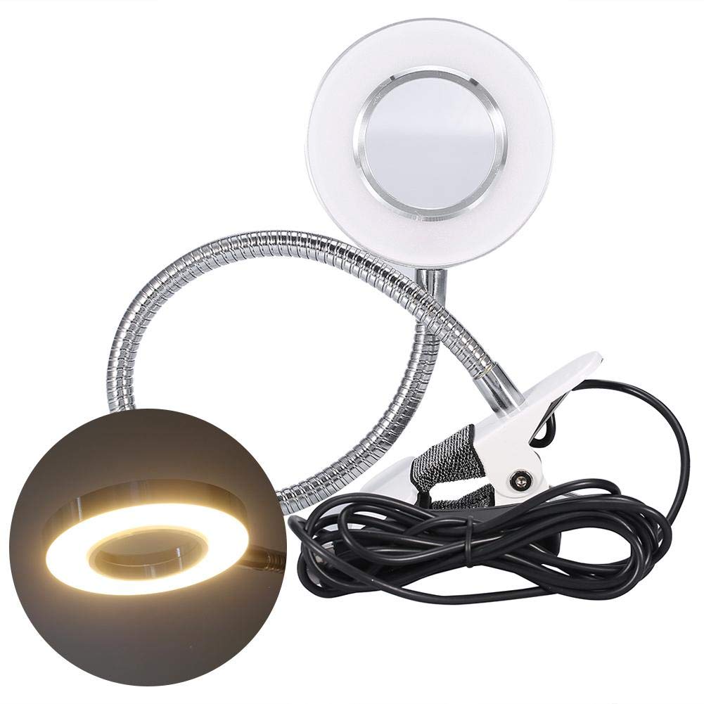 USB LED Desk Lamp with Dimmer - Flexible Neck for Reading, Makeup & Work