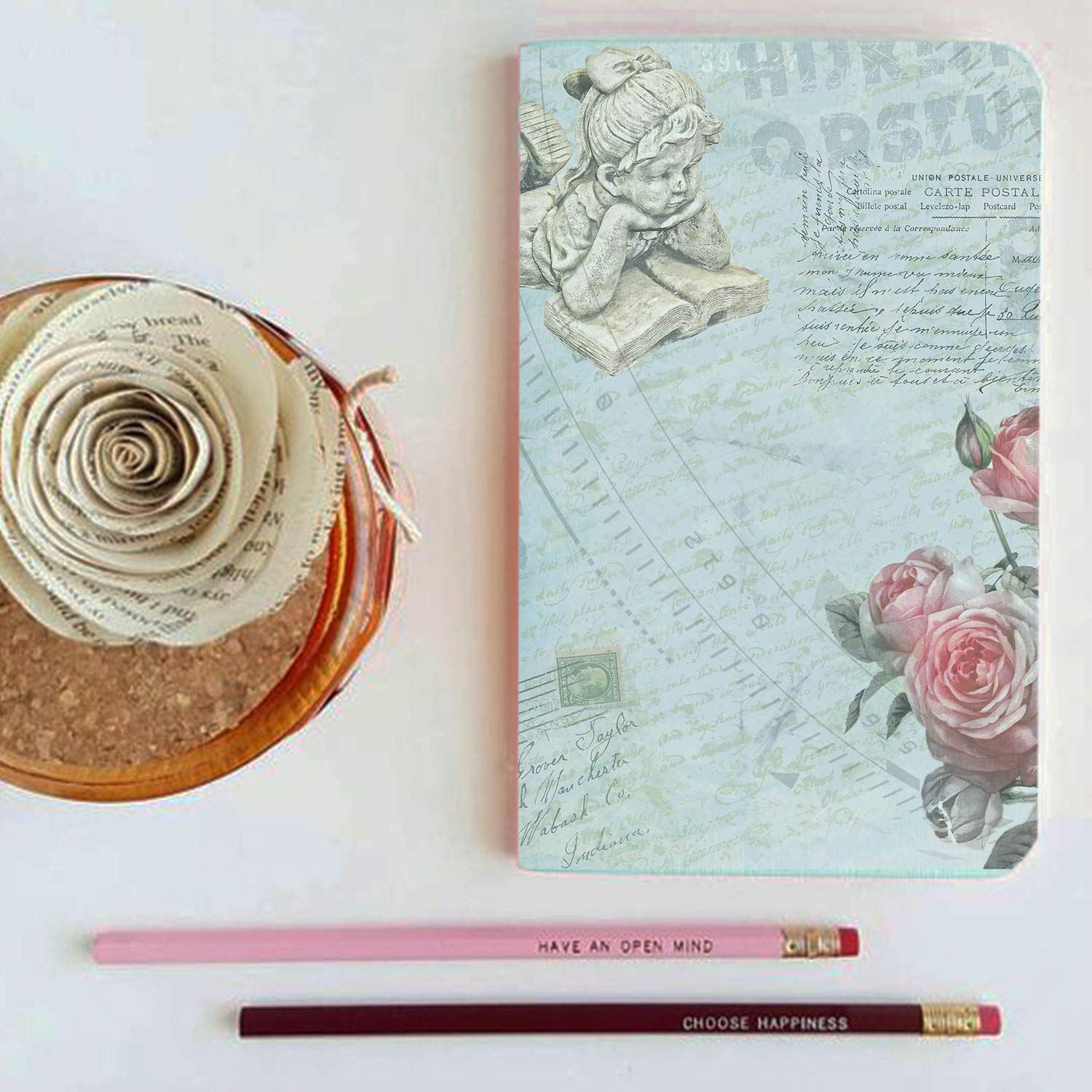 Premium CrafTreat Lace Decoupage Paper Set - 8 A4 Sheets (8.3