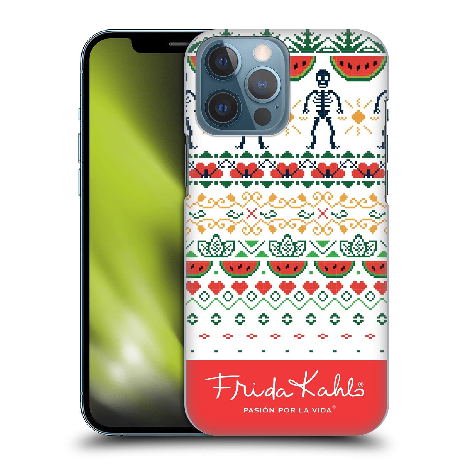Frida Kahlo Watermelon Coyoacan Hard Back Case for iPhone 13 Pro Max - Officially Licensed Art Phone Cover by Head Case Designs | Perfect for Art Lovers & Fashion Protection