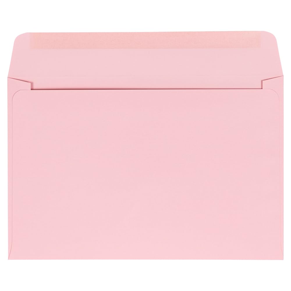 Premium 6 x 9 Booklet Envelopes in Baby Pink Pastel - Bulk Pack of 500 - Perfect for Wedding Invitations, Greeting Cards & Business Mailings