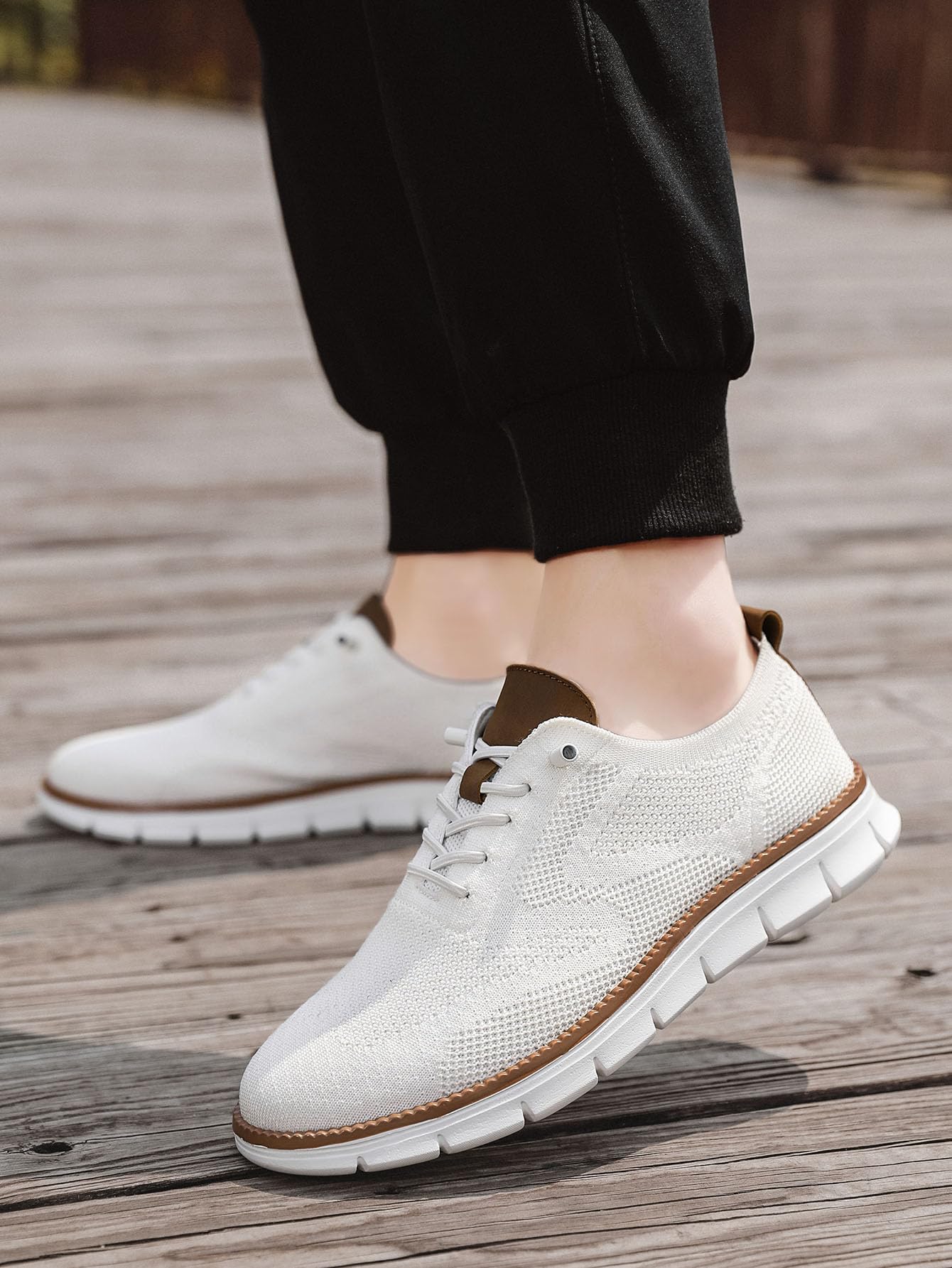 Men's Breathable Mesh Dress Sneakers - Lightweight Business Casual Shoes for Office & Formal Wear | Comfortable & Stylish for Work, Travel & Everyday Use