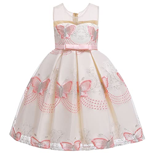 3-8T Girls Tutu Dress Sleeveless Tank Bowknot Princess Party Gown - Cute Birthday Outfit for Toddler & Baby Girls - Perfect for Birthday Parties, Pageants, Photo Shoots & Special Occasions