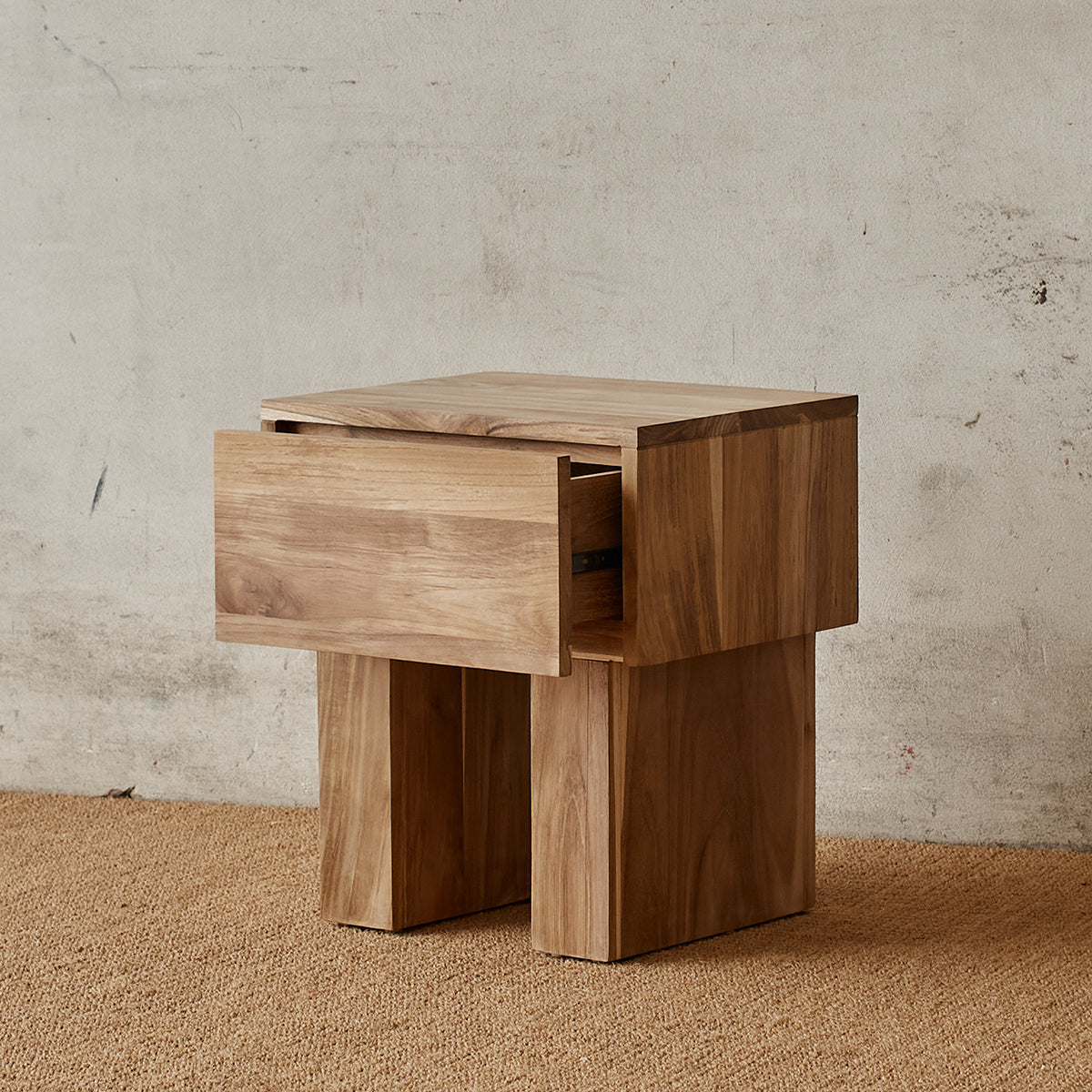 Modern Nightstand with USB Ports & Drawer - Stylish Bedside Table for Bedroom, Living Room, or Office - Perfect for Storing Books, Lamps, and Essentials
