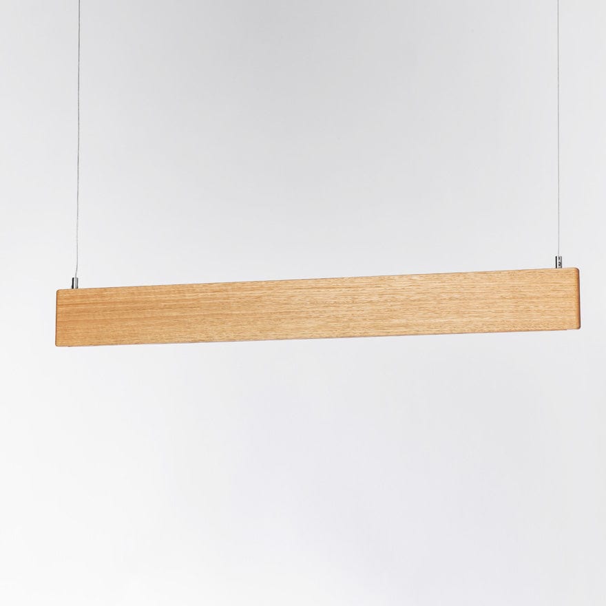 2BY4 Round Edge LED Linear Pendant Light - Modern Slim Fixture for Kitchen Island, Dining Room & Office Lighting [Energy Efficient]