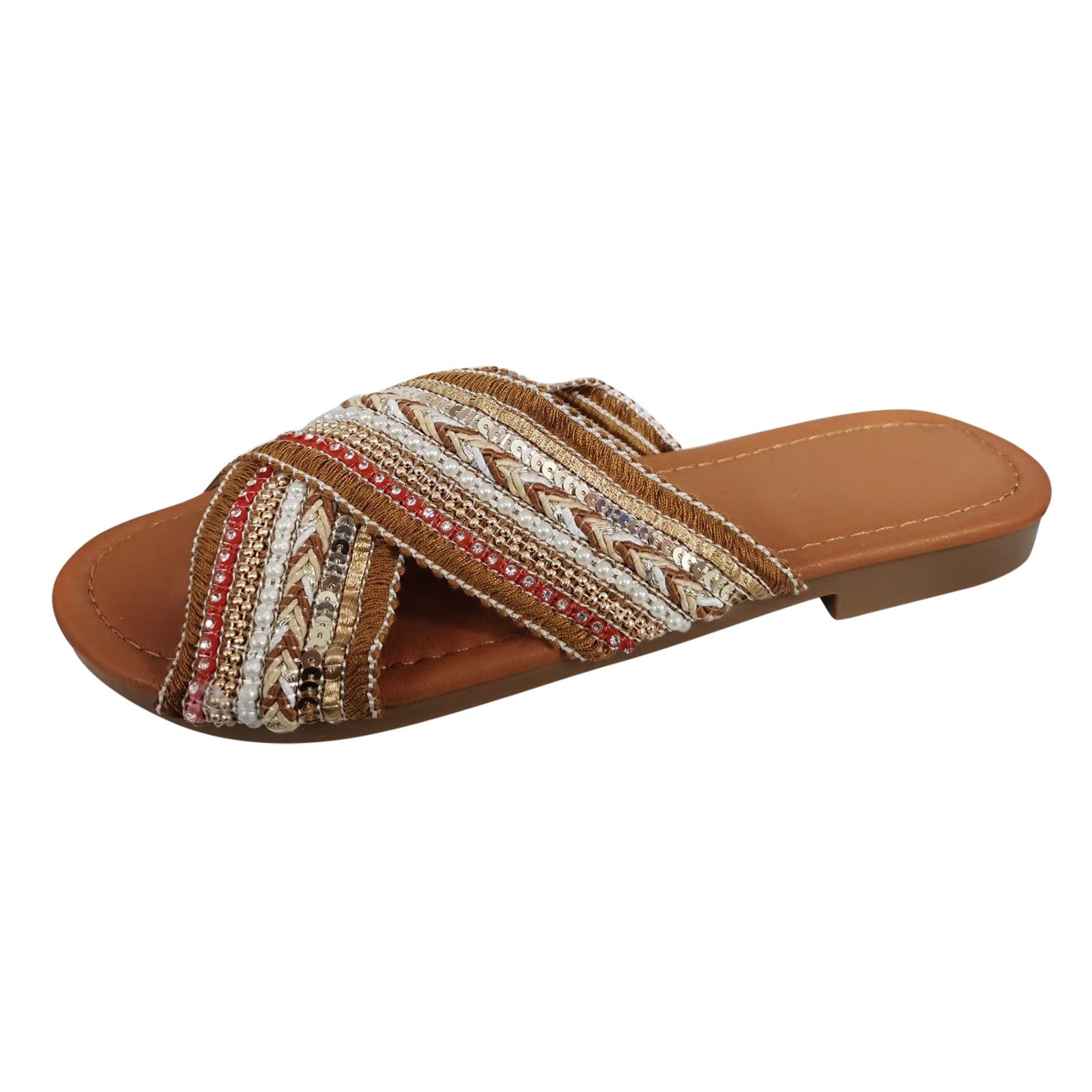 Breathable Women's Casual Flat Slippers - Comfortable Indoor/Outdoor House Shoes for Women | Perfect for Lounging, Yoga, and Relaxing at Home