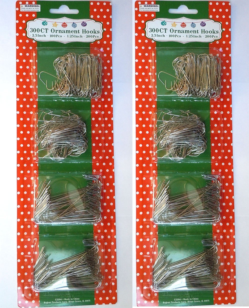 600 Count Silver Christmas Ornament Hooks - Heavy Duty Tree Decor Hangers for Holiday Decorations, Party & Home Decor
