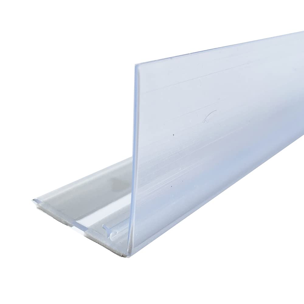 Clear Plastic Shelf Divider Front Fence - 1.5