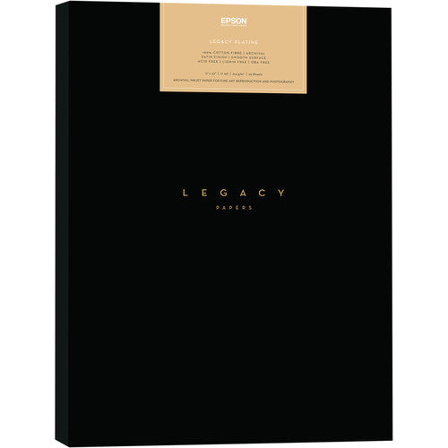 Epson Legacy Platine Paper - 17x22 Inches, 25 Sheets - Premium Matte Photo Paper for Fine Art Printing, Photography & Framing - Ideal for Galleries, Exhibits & Professional Portfolios