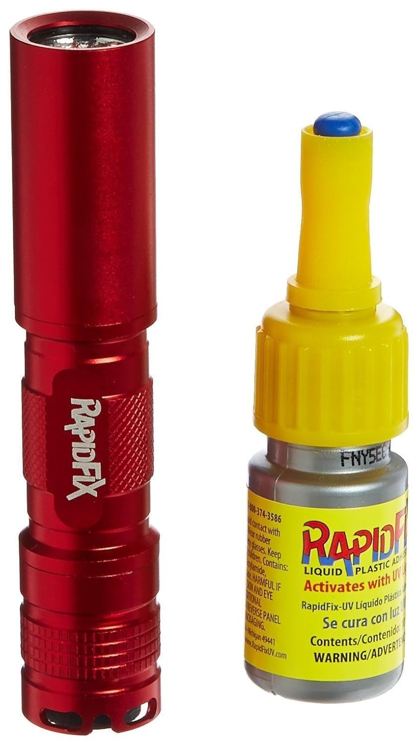 UV Liquid Plastic Adhesive Glue - 10mL with Free UV Flashlight - Fast Curing for Plastic, Glass, Jewelry & DIY Crafts - Perfect for Repairs, Bonding & Creative Projects