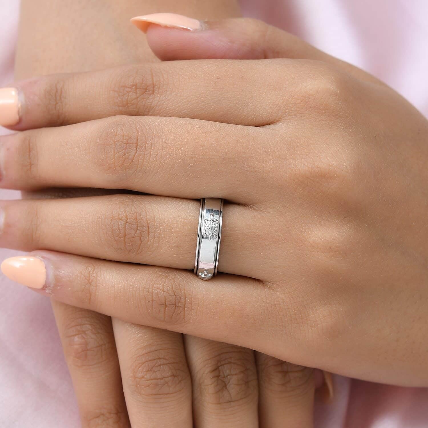 SHOP LC Spinner Band Zodiac Rings - 925 Sterling Silver Handmade Animal Rings for Women & Men - Stress Relief Fidget Jewelry - Perfect Birthday Gift for Zodiac Lovers (Ideal for Anxiety Relief, Office Focus & Everyday Wear)