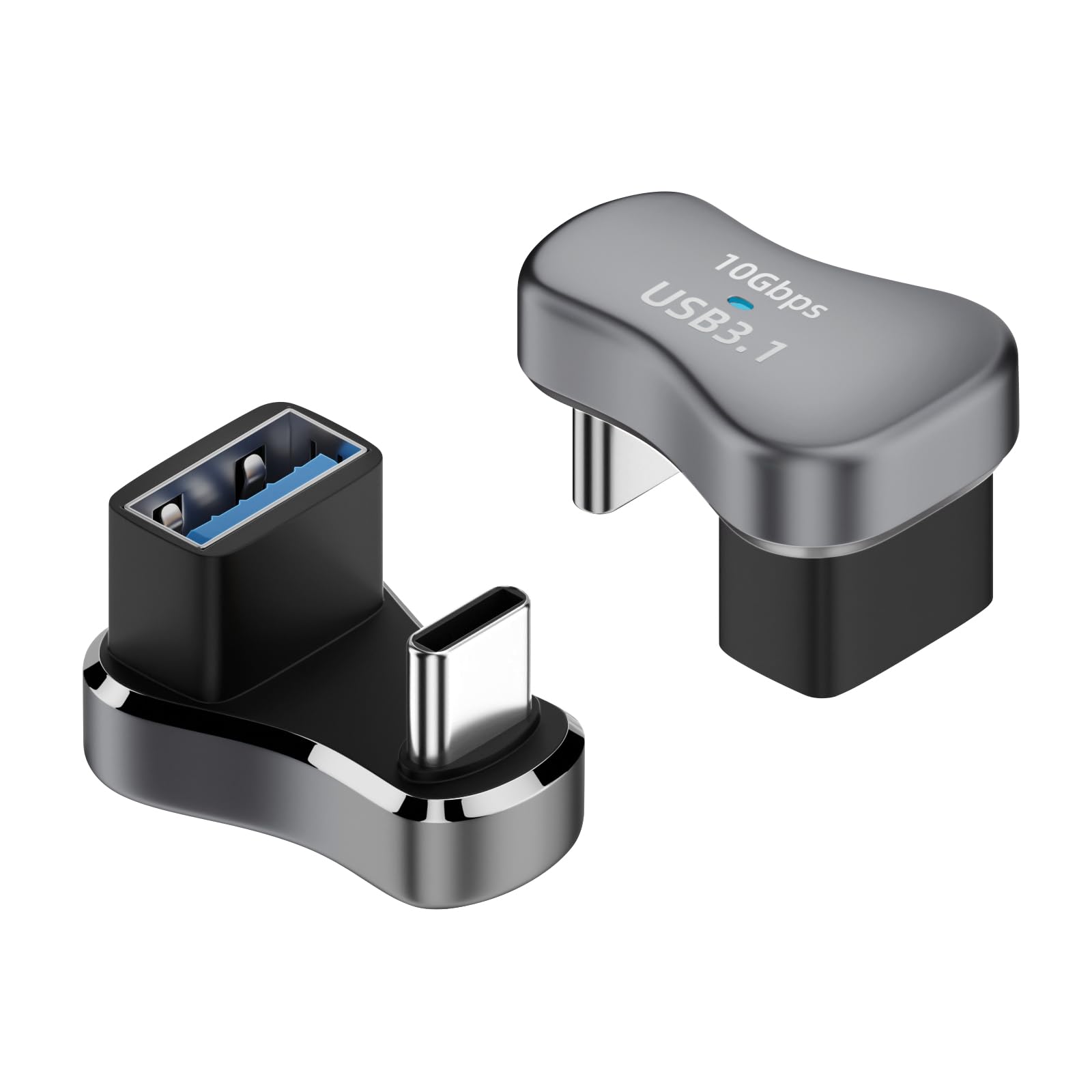 Duttek U-Shape USB C to USB 3.1 Adapter 10Gbps - for Steam Deck, Laptops & Tablets