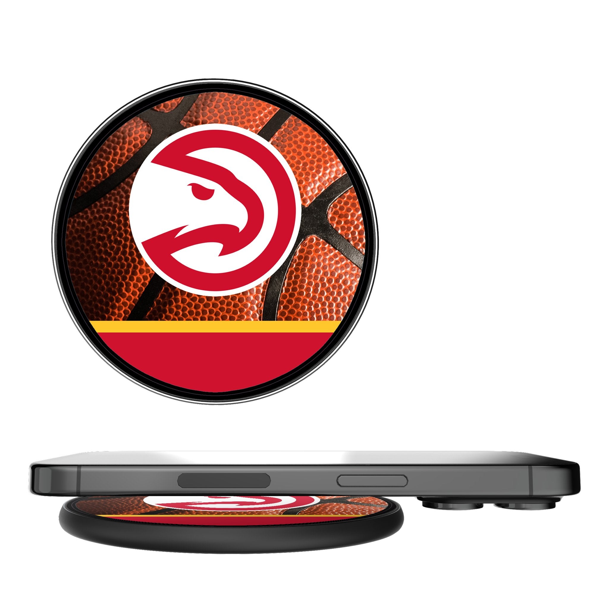 Atlanta Hawks NBA Wireless Charger 15W Fast Qi Charging Pad - Perfect for Home, Office, and Basketball Fan Gifts
