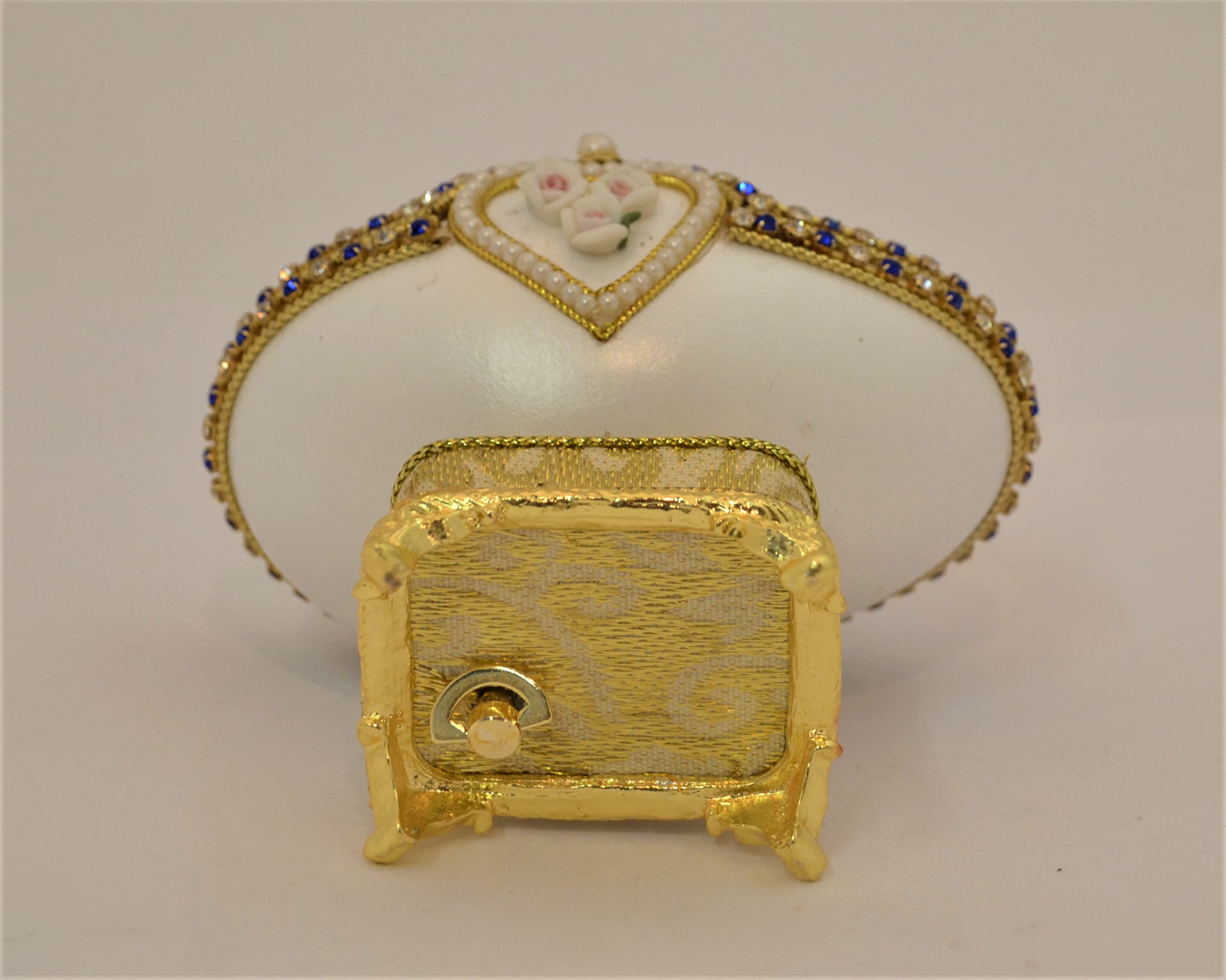 Goose Egg Musical Keepsake Box - Handmade Wooden Music Box for Jewelry & Treasures - Perfect Gift for Birthdays, Weddings & Anniversaries
