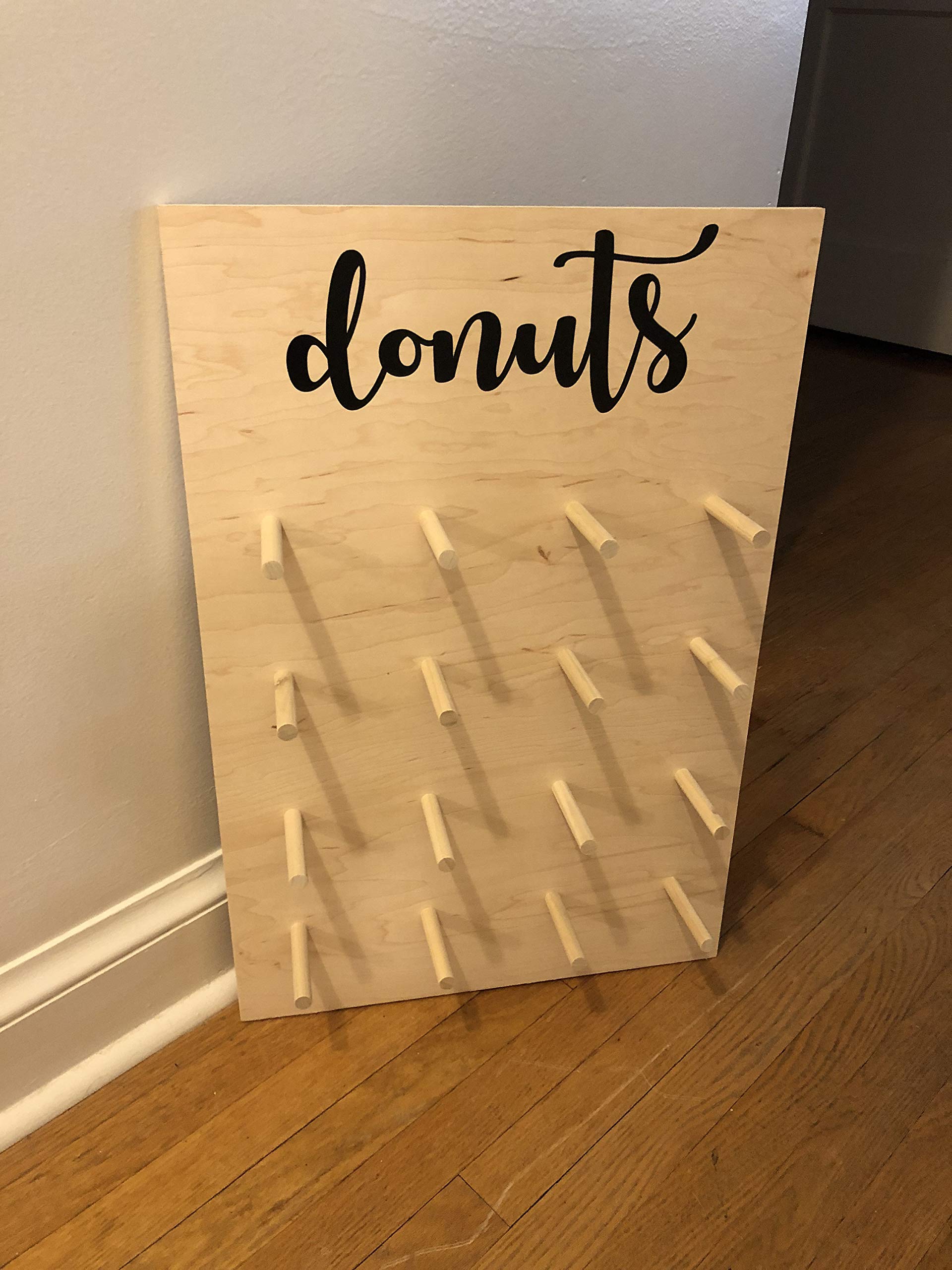 Wedding Donut Wall Stand - Elegant Donut Holder & Display Board for Wedding Dessert Bar | Perfect for Bridal Showers, Receptions & Party Decor