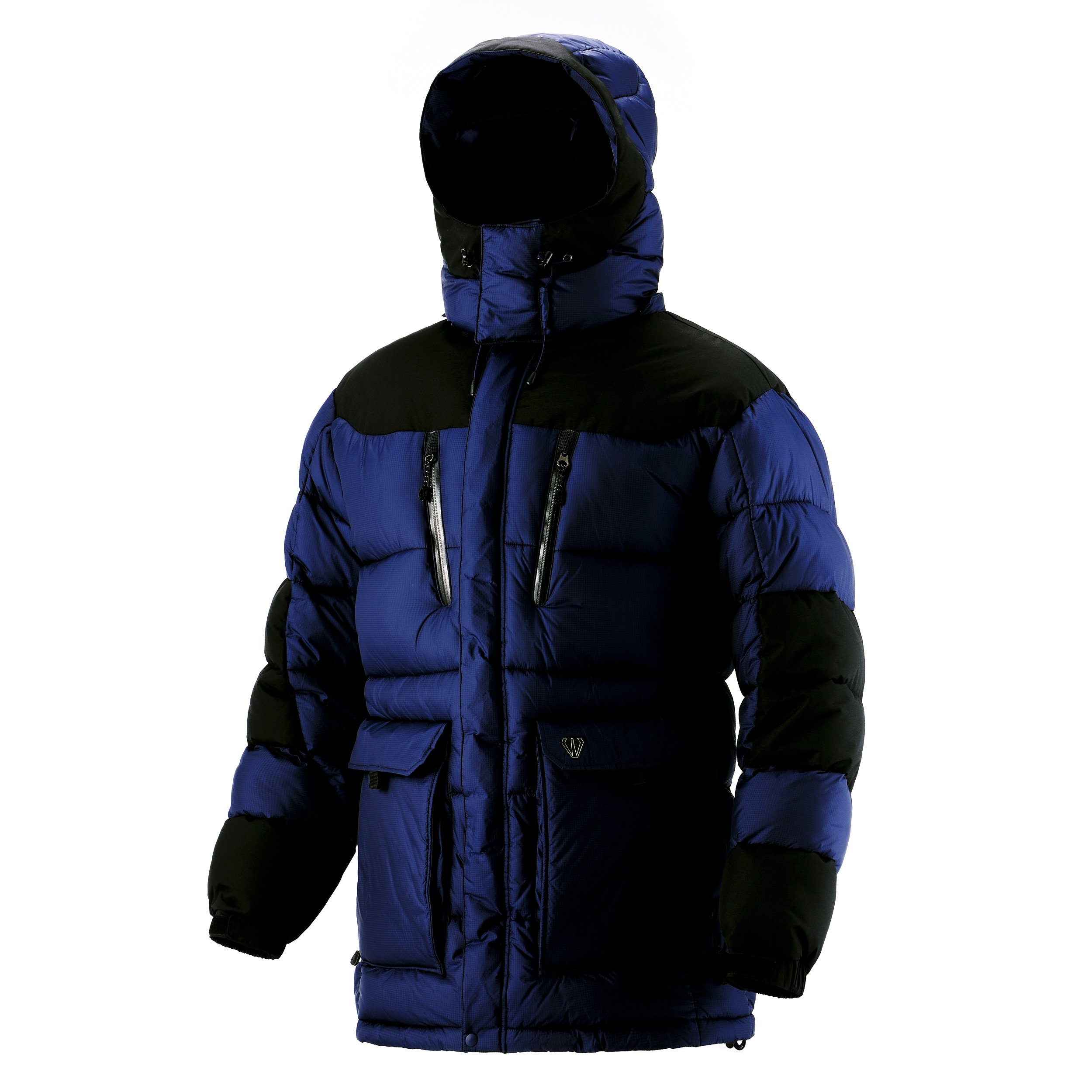 Fuerza Men's Winter Down Jacket - Heavy Duty Hooded Parka Coat for Extreme Cold Weather | Outdoor Activities, Snowboarding, Hiking & Daily Wear