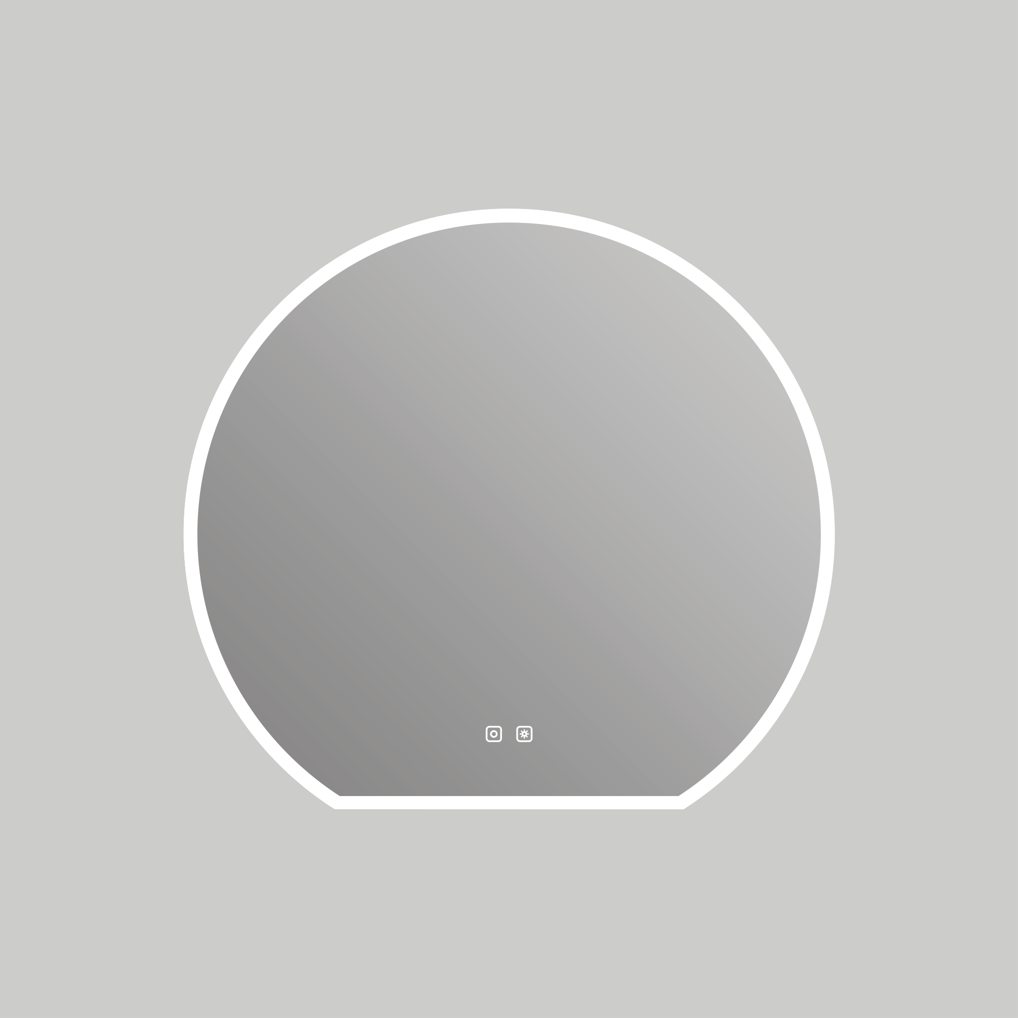 ICO Hudson 32x30 Inch LED Bathroom Mirror with Dimmable Lights - Perfect for Vanity, Makeup, and Modern Bathroom Decor
