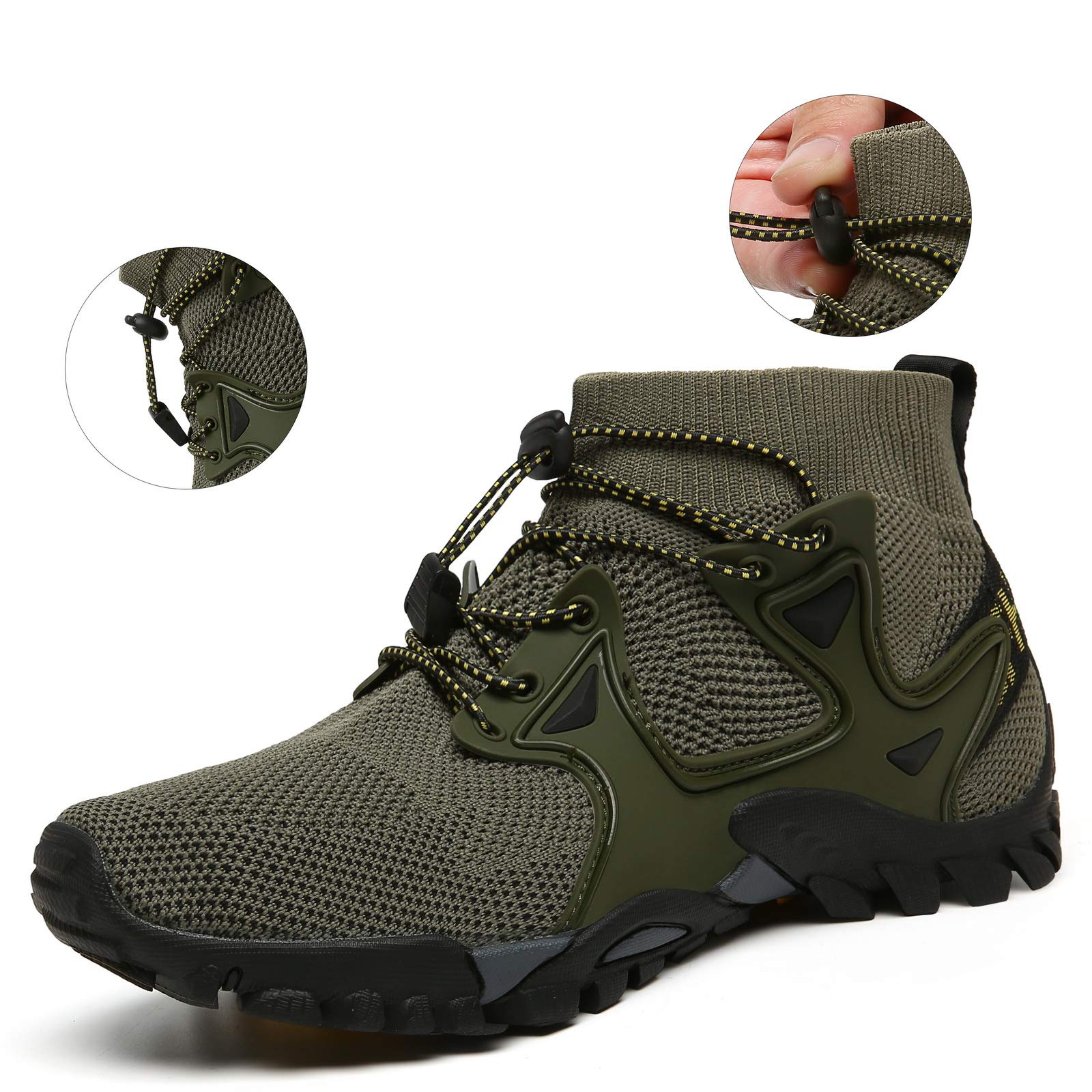 **Men's & Women's Hiking Shoes - Lightweight Trail Running & Trekking Sneakers for Outdoor Sports, Walking, Jogging - Slip-Resistant Barefoot Design - Perfect for Travel, Fitness & Adventure**