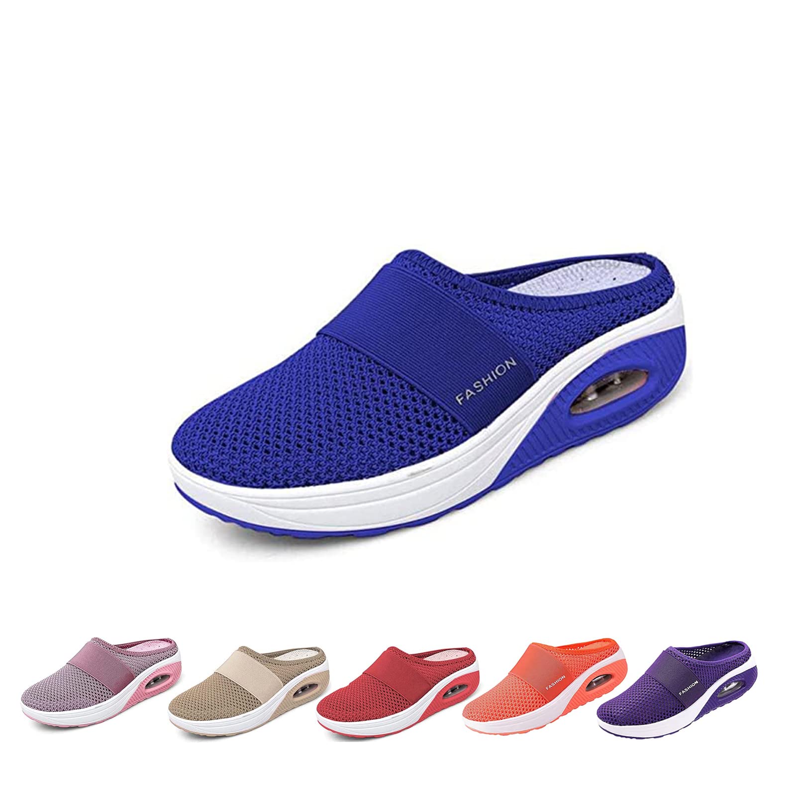 **Orthopedic Diabetic Walking Loafers for Women - Air Cushion Slip-On Comfort Shoes for Pain Relief & Support - Ideal for Daily Wear, Travel & Long Hours Standing**