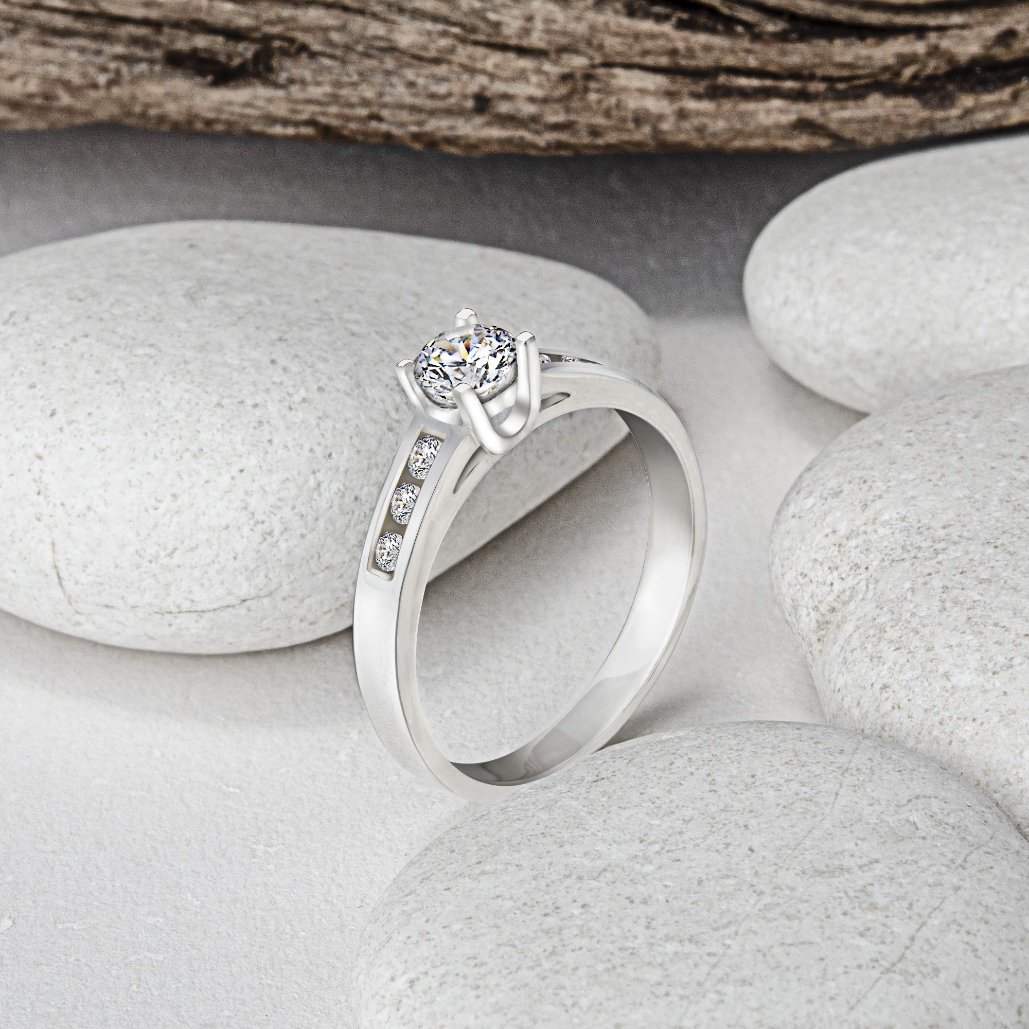 Sterling Silver Promise & Engagement Rings for Women - Wedding Band Jewelry for Couples & Mothers