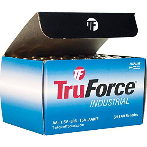 TruForce™ Industrial AA Alkaline Batteries 160-Pack - Long-Lasting Power for Flashlights, Toys, Remote Controls & More