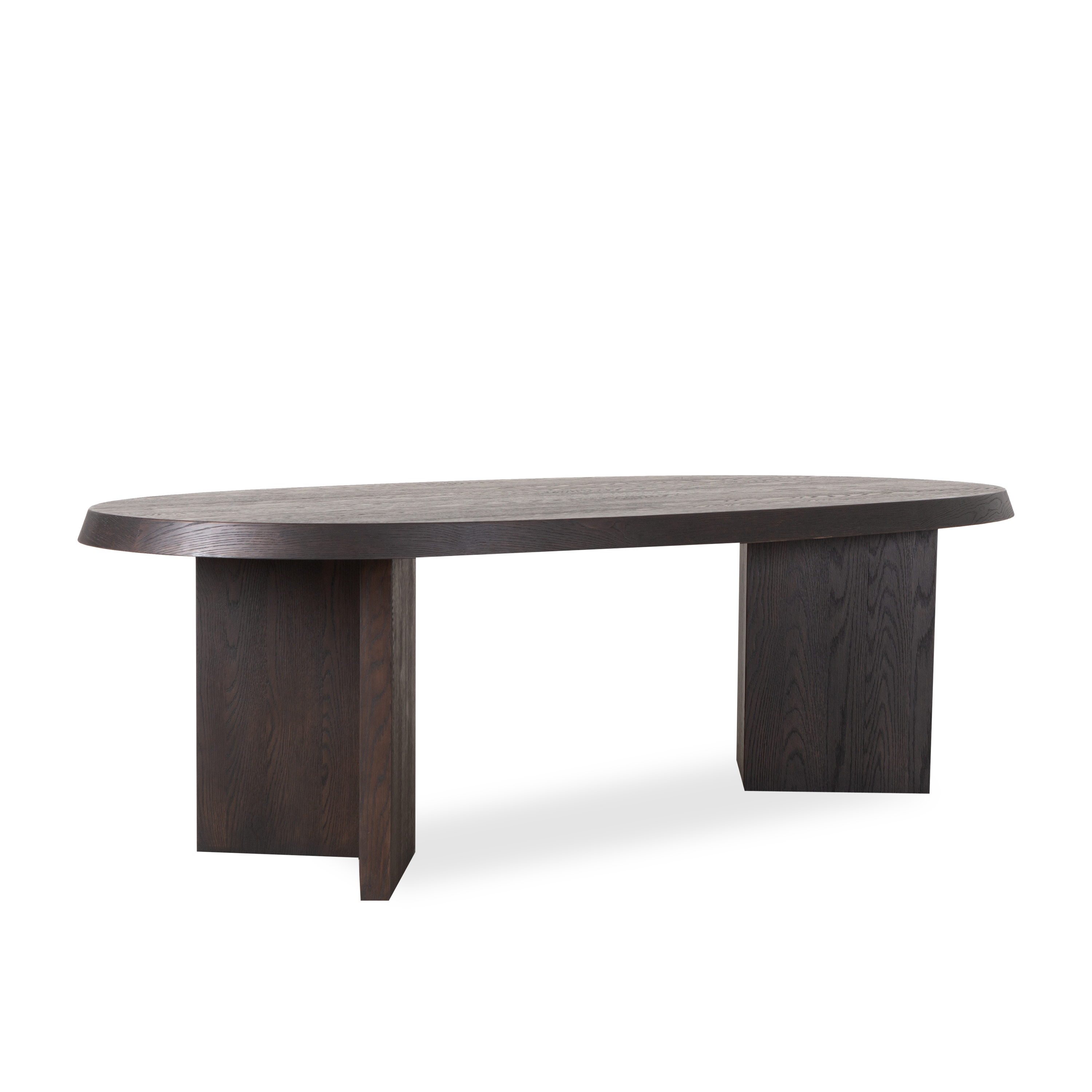 Modern Ellipse Dining Table - Elegant Oval Shape for Small Spaces - Perfect for Breakfast Nook, Apartment Dining & Cozy Kitchen Gatherings