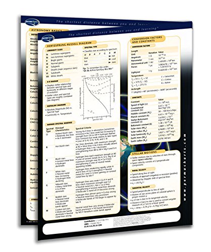 Permacharts Solar System Quick Reference Guide - Astronomy Science Study Aid for Students & Teachers - Perfect for Classroom, Homeschooling & Space Enthusiasts