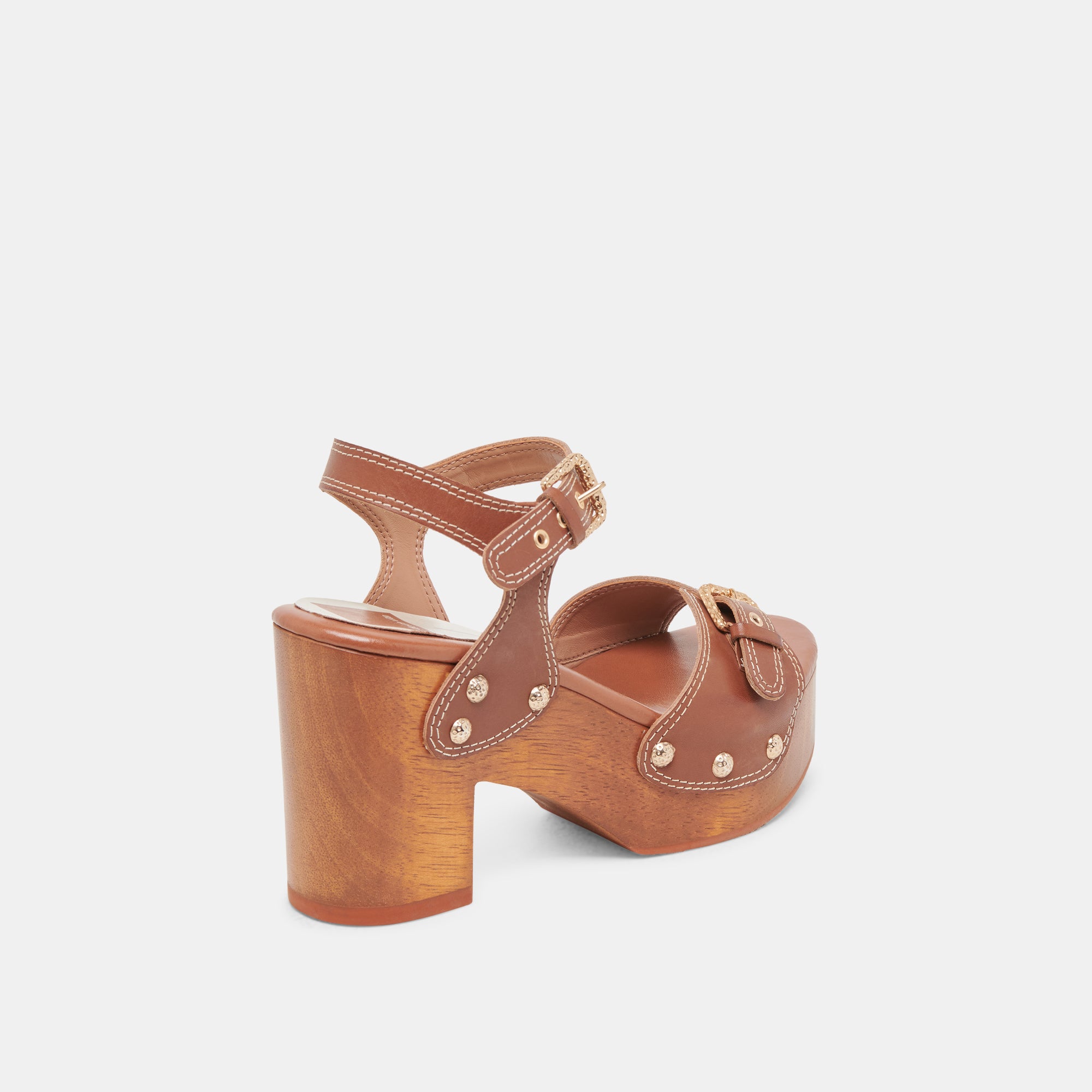 YANDY Women's Cognac Leather Heels - Stylish High Heel Shoes for Party, Wedding & Evening Events | Comfortable & Elegant Dress Pumps