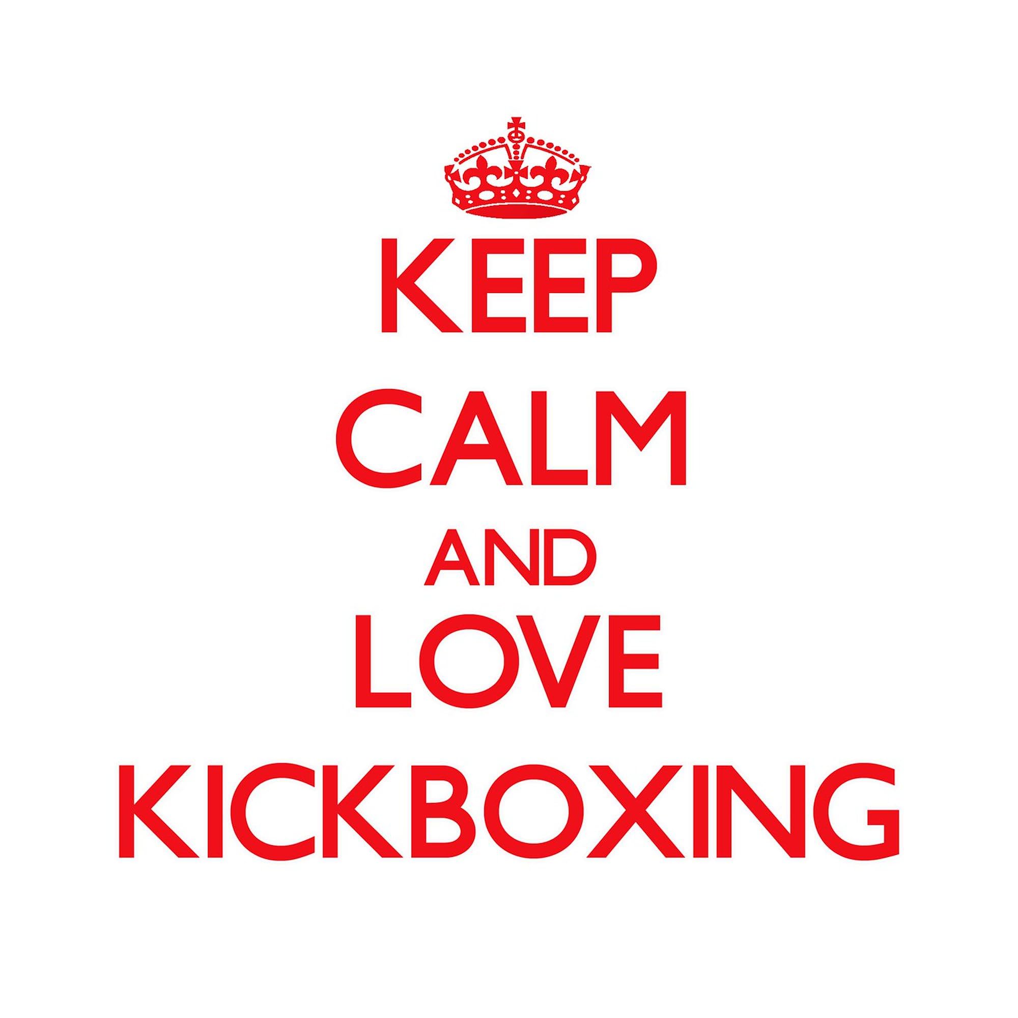 Keep Calm and Love Kickboxing Sticker - 3