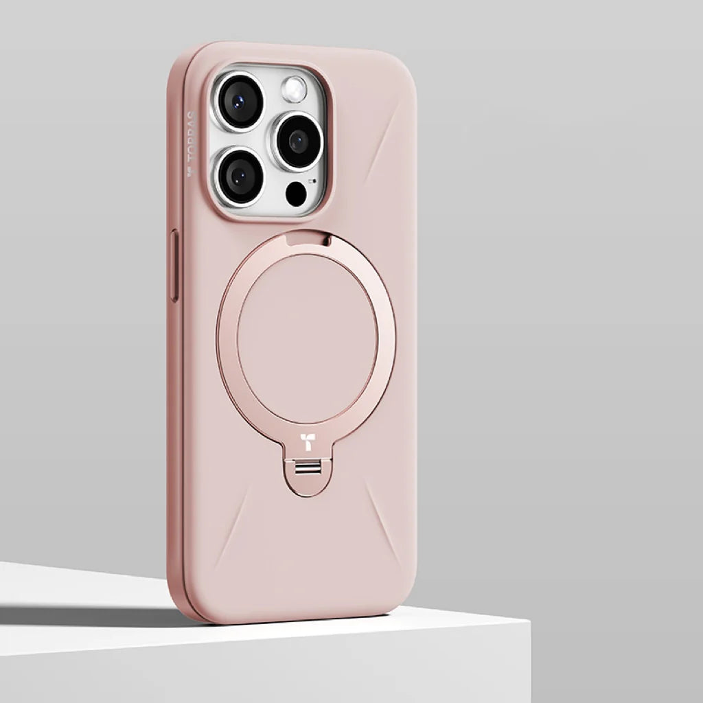 Ostand Spin Fusion 360° Rotating Magnetic Phone Stand for iPhone 15 Pro Max - Perfect for Desk, Car, Bedside & Travel Use