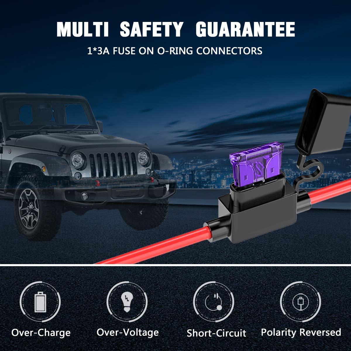 LEICESTERCN 12V 750mA Smart Battery Charger for Car, Motorcycle, Boat - Auto Maintenance & Long Storage