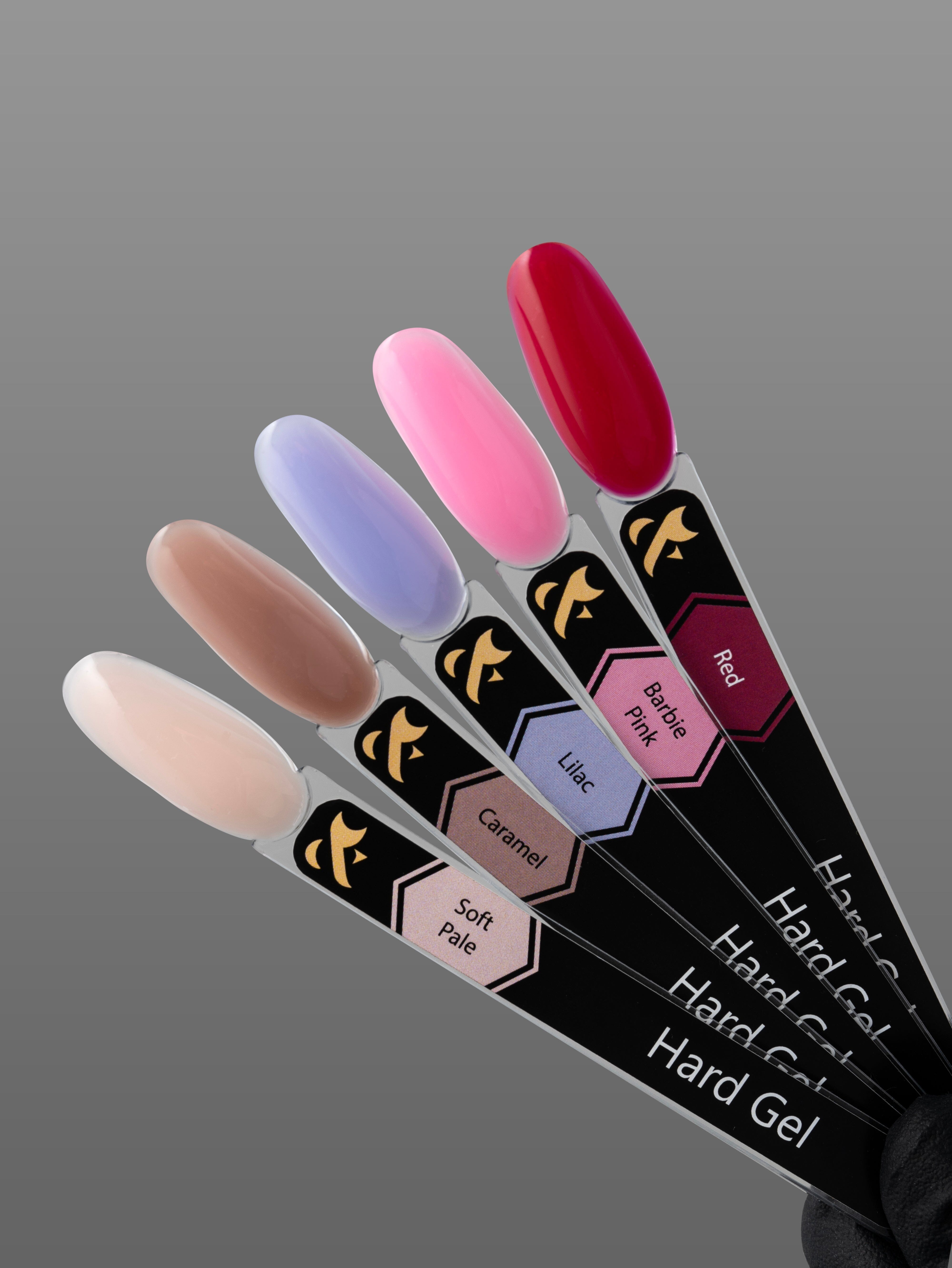 F.O.X Hard Gel Soft Pale Nail Polish - 15ml Bottle for Long-Lasting Manicures & Nail Art - Perfect for Home & Salon Use