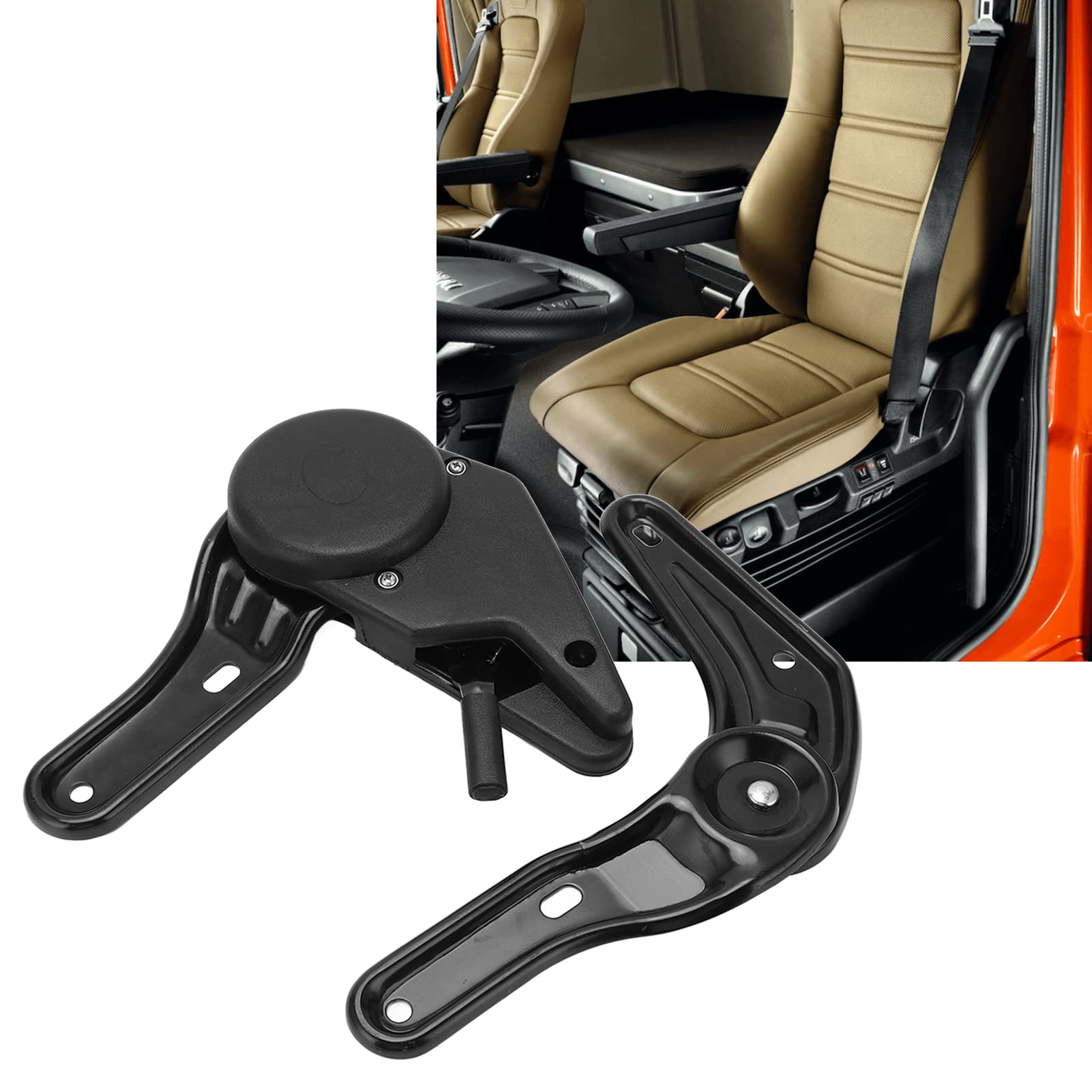 Heavy Duty Seat Back Hinge Recliner for Trucks & Excavators - 30° to 180° Adjustable Angle with Dual Toothed Plates | Perfect for Construction Vehicles, Off-Road Equipment & Heavy Machinery Comfort