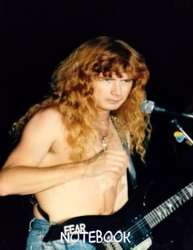 Dave Mustaine Metallica Music Lined Notebook - Rock Band Themed Journal for Writing, Sketching & Note Taking | Perfect Gift for Christmas, Thanksgiving & Birthdays | Great for Students, Kids, Teens & Music Fans