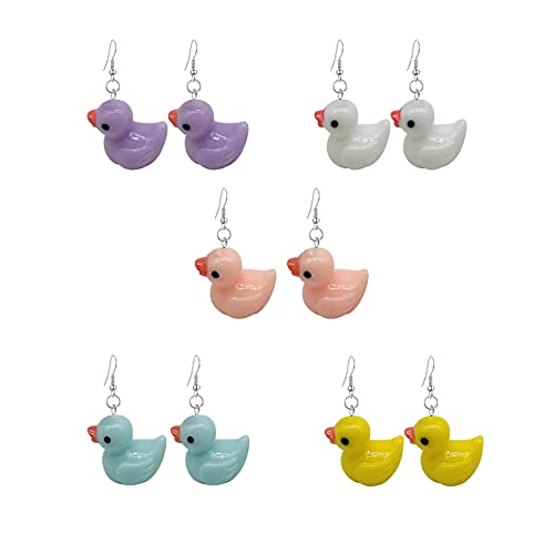 5 Pairs-Purple+White+Pink+Green+Yellow
