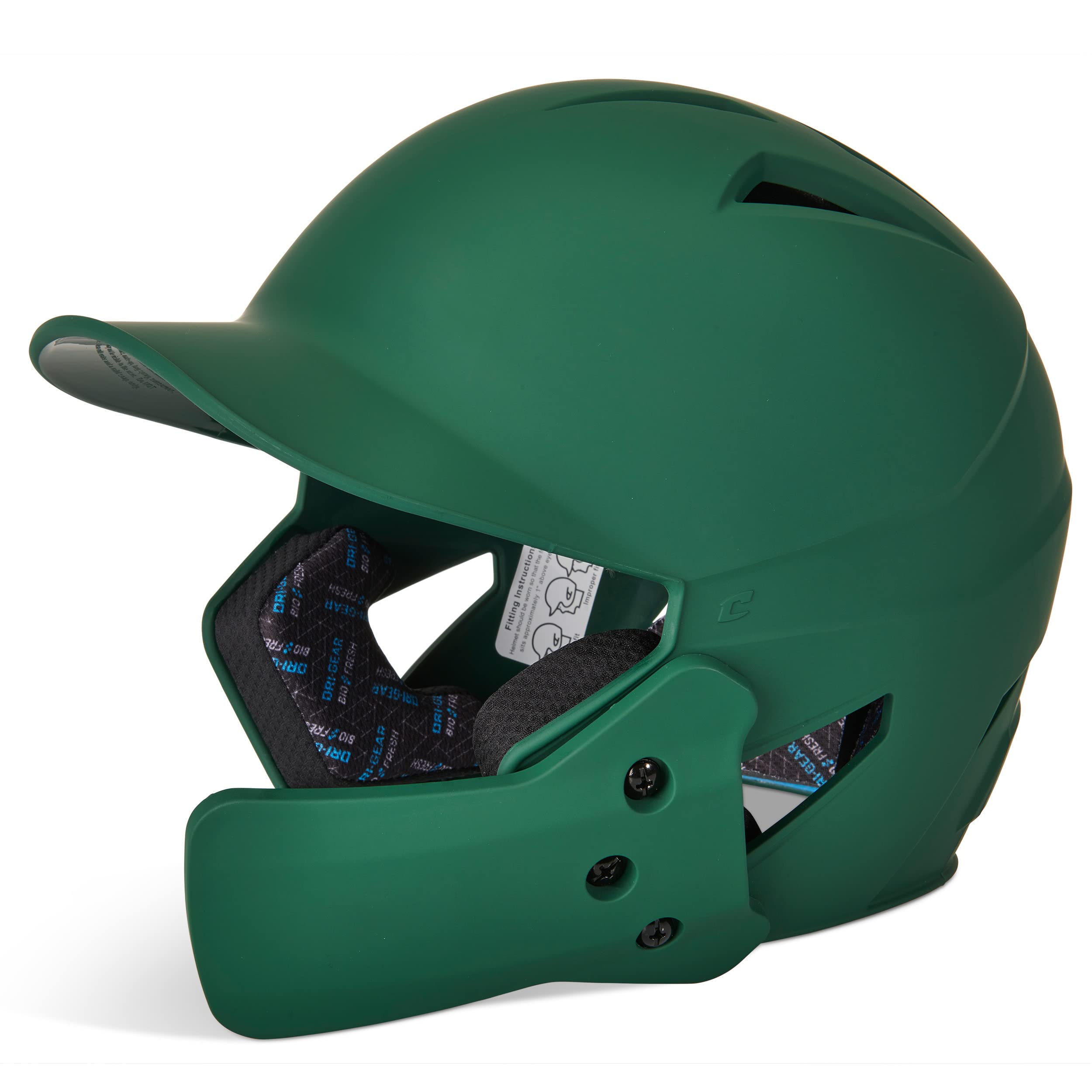 CHAMPRO HX Gamer Plus Baseball Batting Helmet with Reversible Jaw Guard - Youth & Adult Protective Headgear for Baseball, Softball, and Training - Perfect for Games, Practice, and Safety Protection