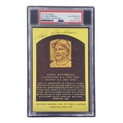 Lou Boudreau Autographed 4x6 Cleveland Indians HOF Plaque Card - PSA/DNA Certified #85027794 | Baseball Memorabilia for Collectors & Fans