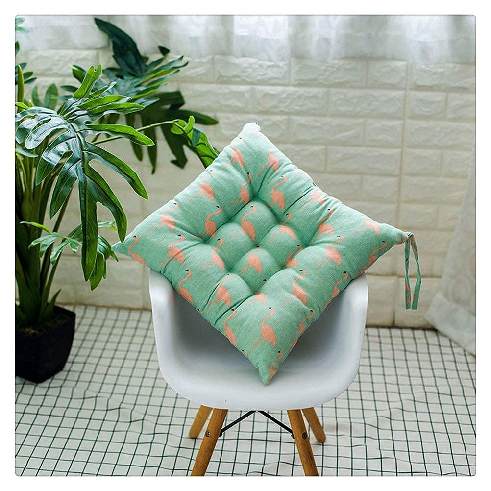 1PC Square Print Office Chair Cushion - Comfortable Back & Seat Support for Desk, Bar, Sofa - Home & Office Decor (Color 1) - Perfect for Work, Study & Relaxation