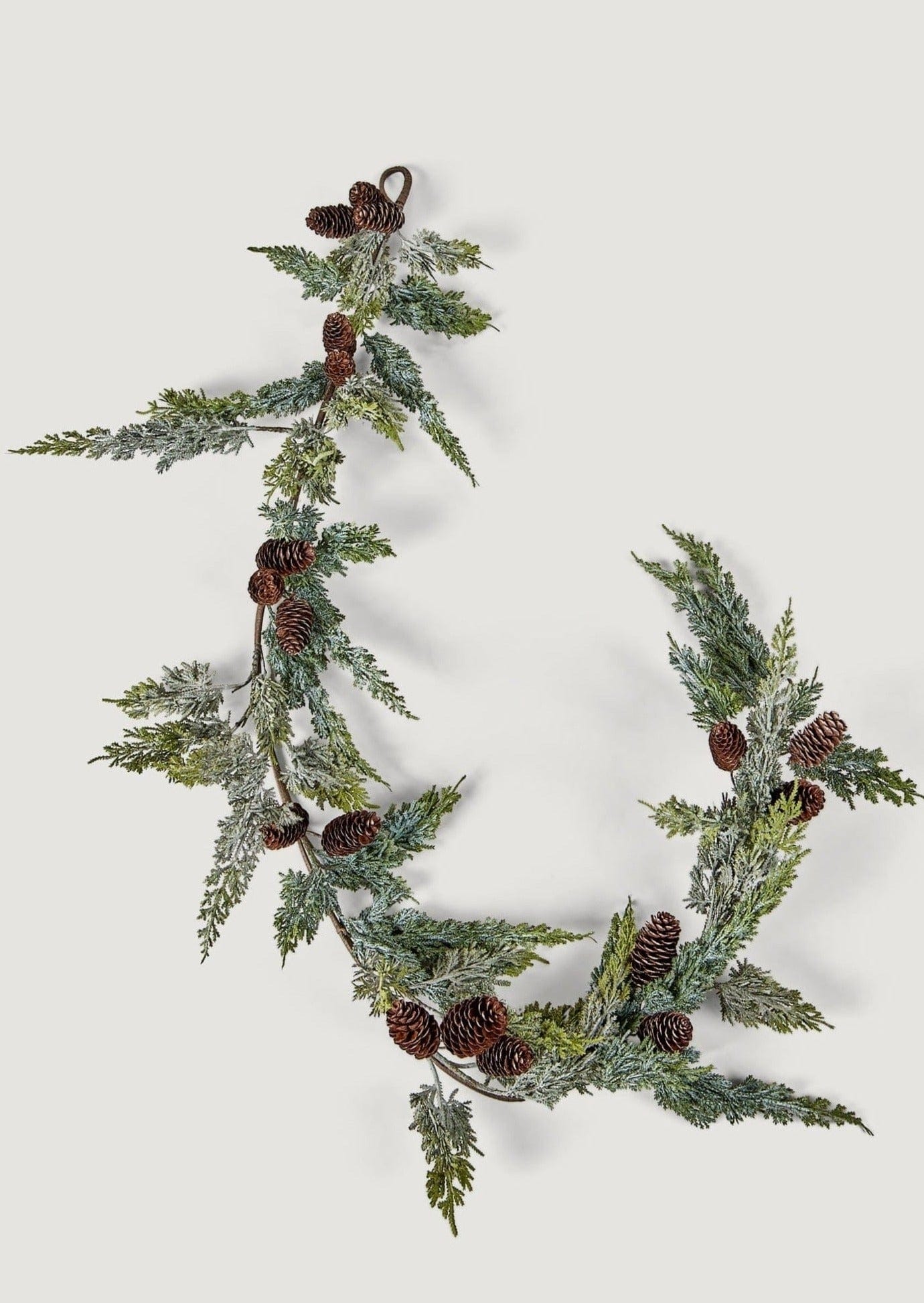 UV Treated Faux Cedar and Pine Cone Garland - 72 Inch Rustic Christmas Decor for Indoor & Covered Outdoor Use - Perfect for Mantels, Staircases, and Holiday Wreaths