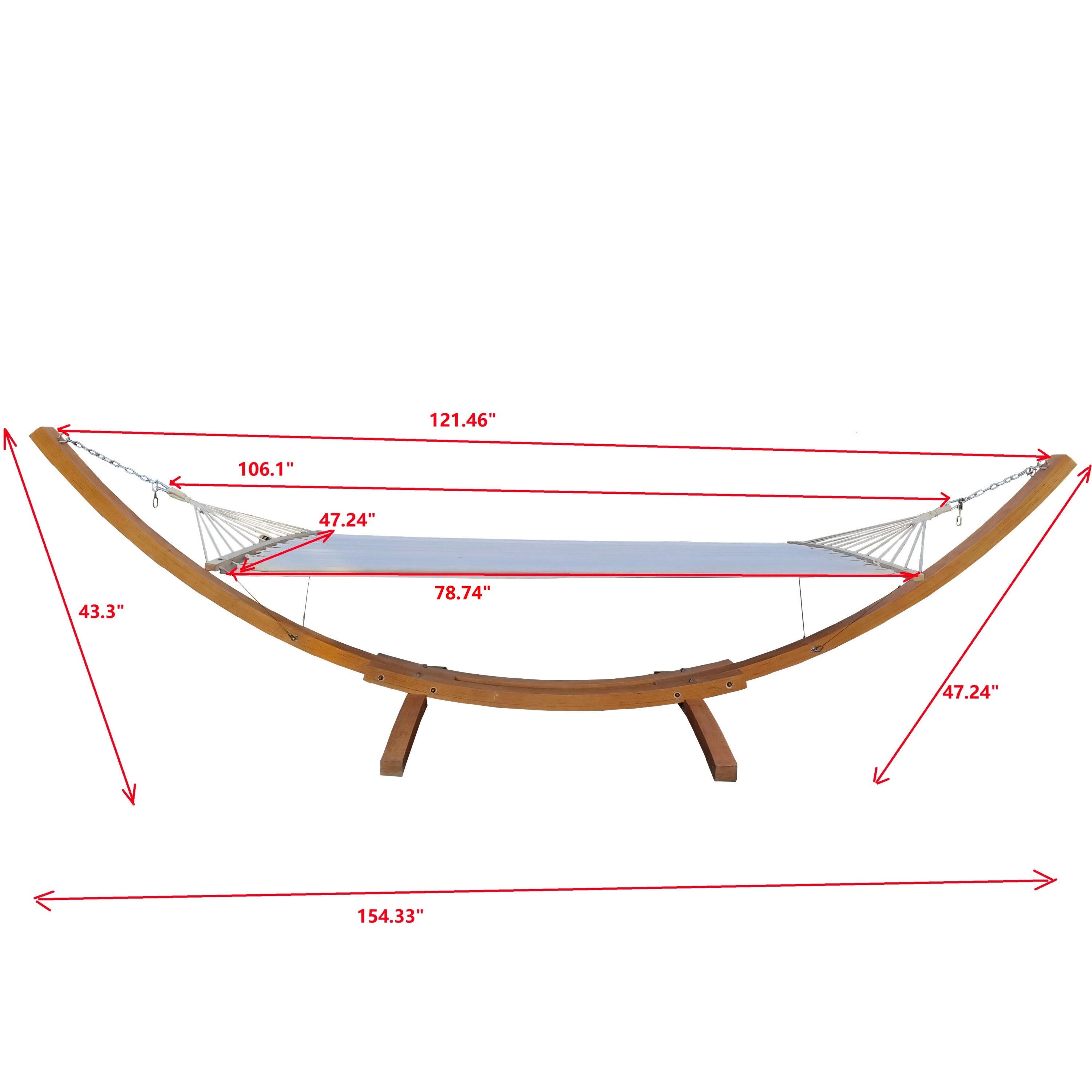 1 Person Hammock with Stand Set - Portable Indoor/Outdoor Hammock with Plywood & Canvas - Perfect for Backyard, Patio, Camping & Relaxation