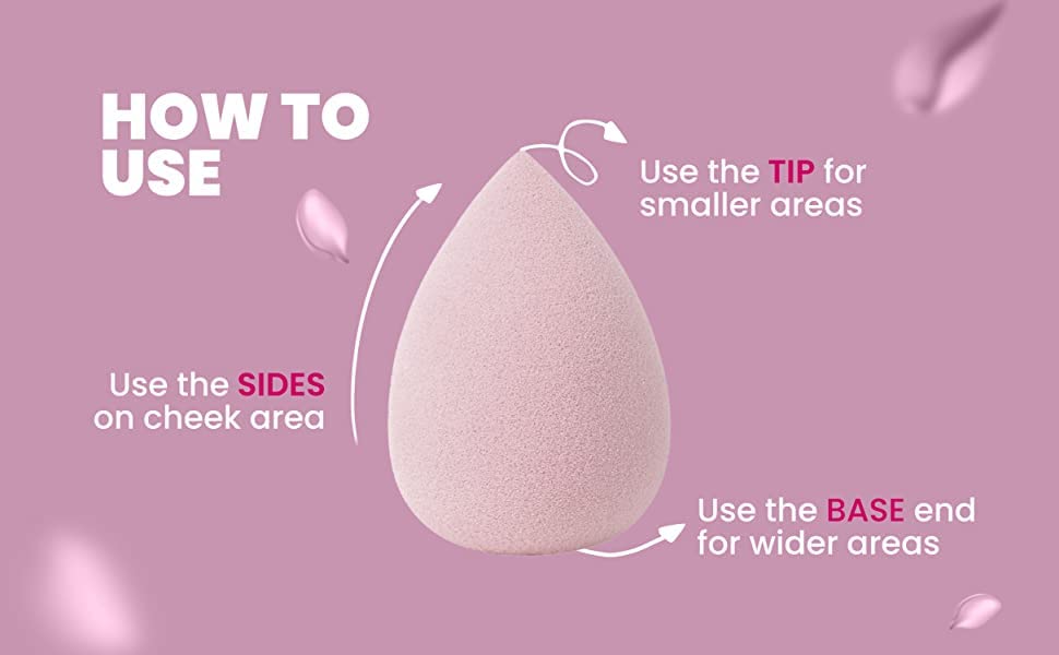 Adbeni Wonder Makeup Sponge - Pink Beauty Blender for Flawless Face Makeup - Perfect for Daily & Professional Use