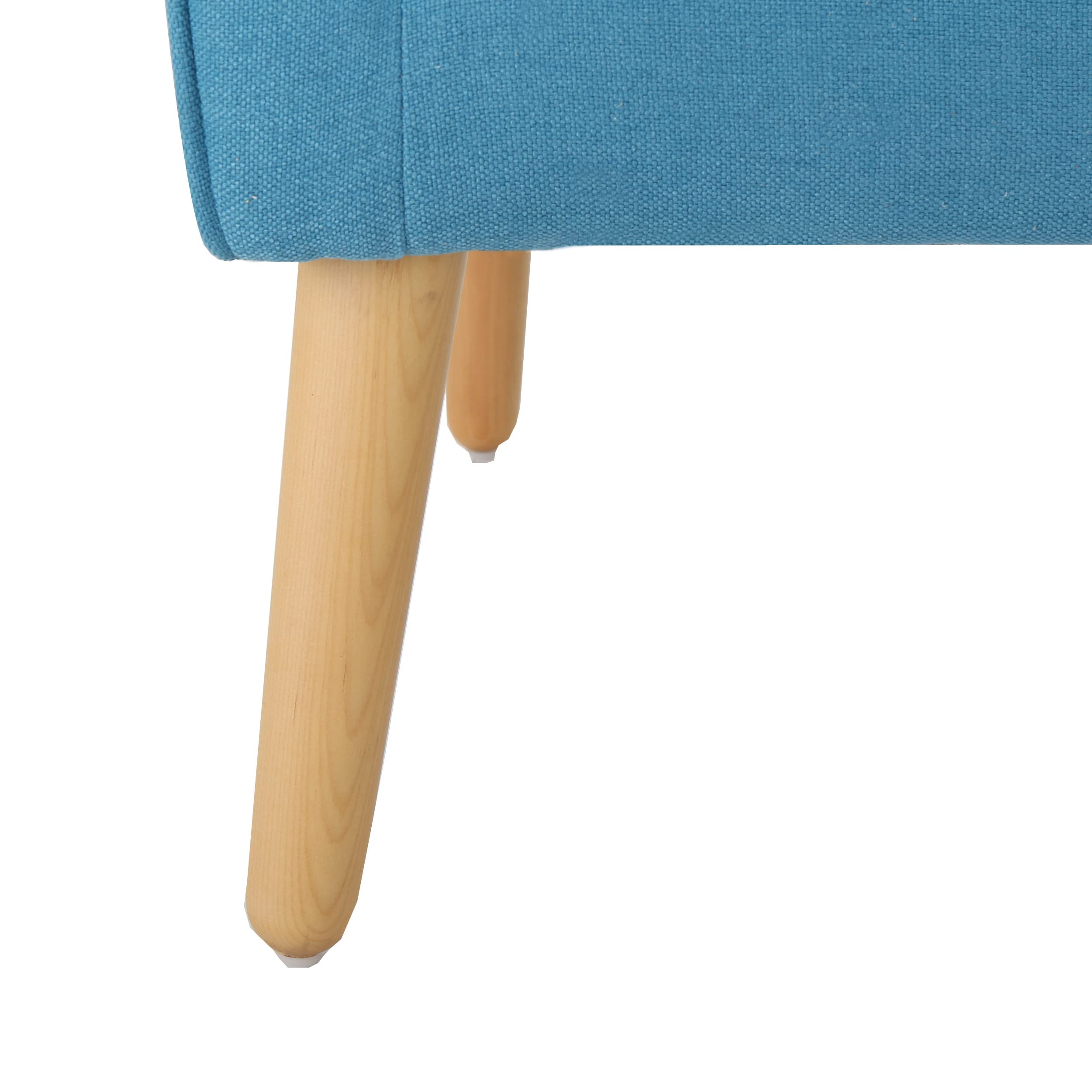 Christopher Knight Home Felicity Mid-Century Fabric Arm Chairs, 2-Piece Set, Teal Blue - Modern Living Room Seating for Home Office & Lounge Areas