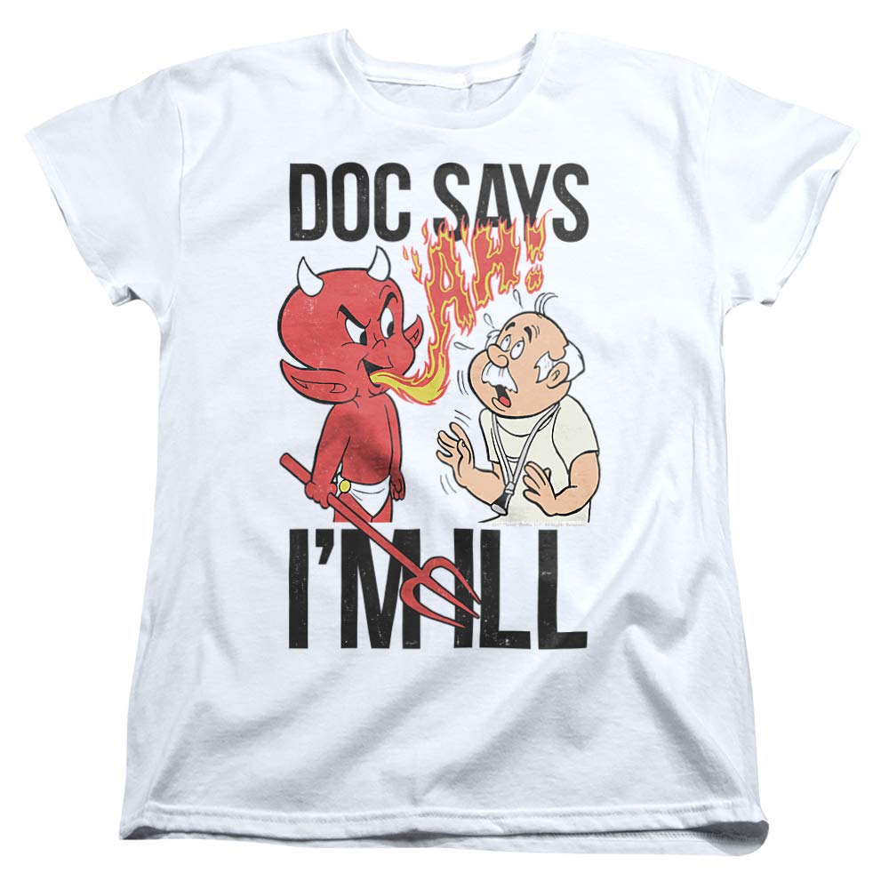 Funny Hot Stuff Doc Says Women's T-Shirt - Cute Graphic Tee for Casual Wear, Girls Night Out & Gifts