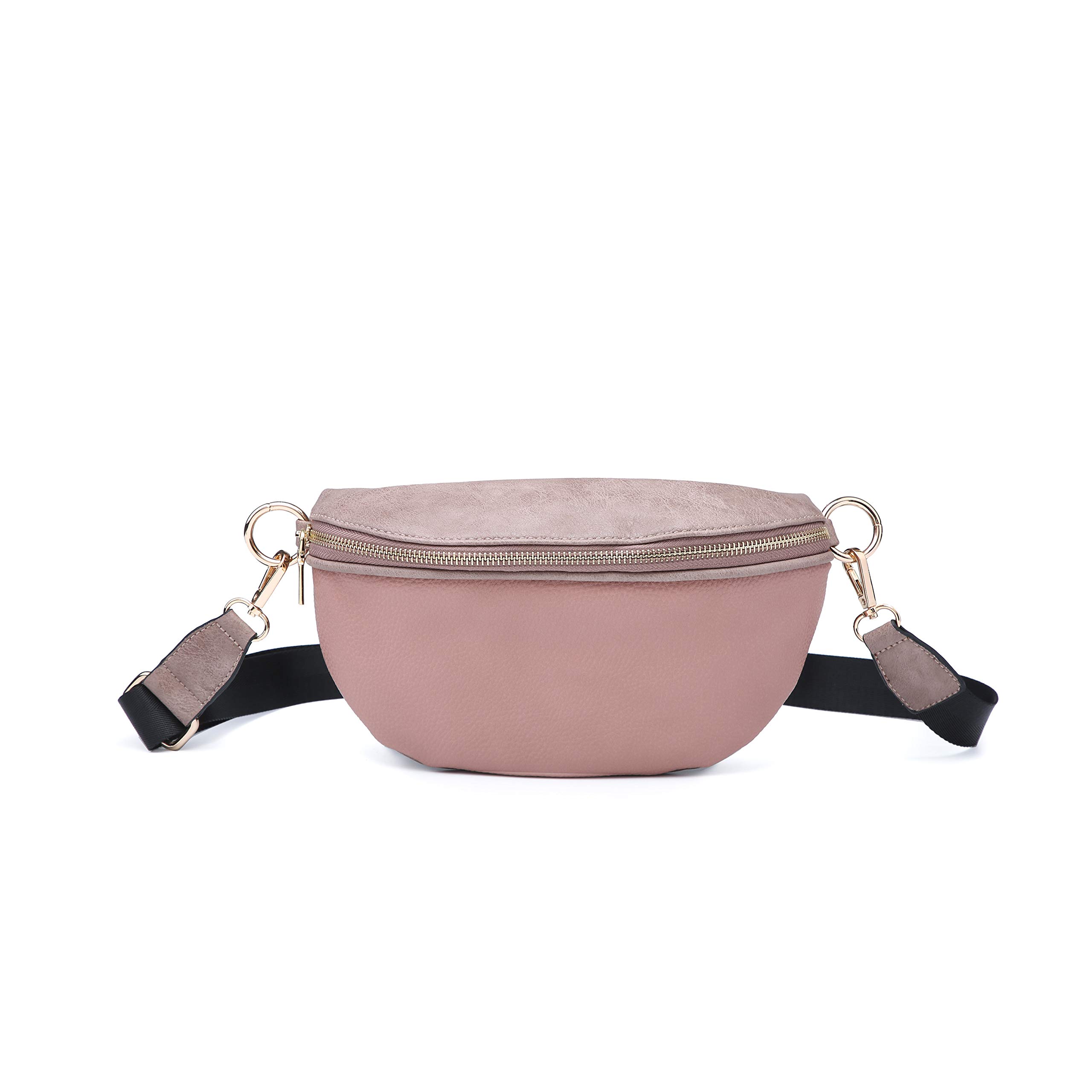 MKF Belt Bag for Women - Stylish Half Moon Fanny Pack for Outdoor, Travel & Sports - Mini Waist Bag with Phone Pocket - Perfect for Hiking, Concerts & Everyday Use