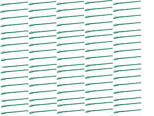 Dual-End Dog & Cat Toothbrushes for Pet Oral Care - 100 Pack (Green) | Perfect for Daily Brushing & Dental Hygiene at Home