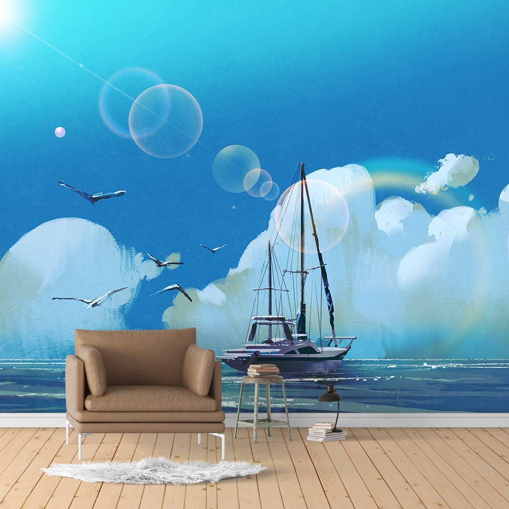 Panda Wings Removable Wallpaper - Peel and Stick Wall Mural for Bedroom (100x144 inches) | Beautiful Nature-Themed Decor for Kids Room, Nursery & Home Office
