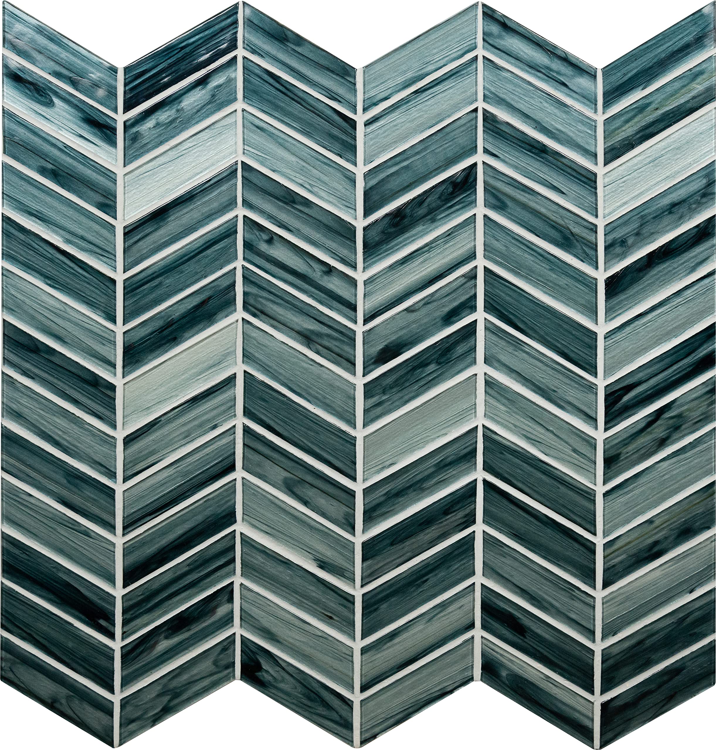 MSI Midnight Blue Ombre Glass Mesh-Mounted Mosaic Tile 10.24