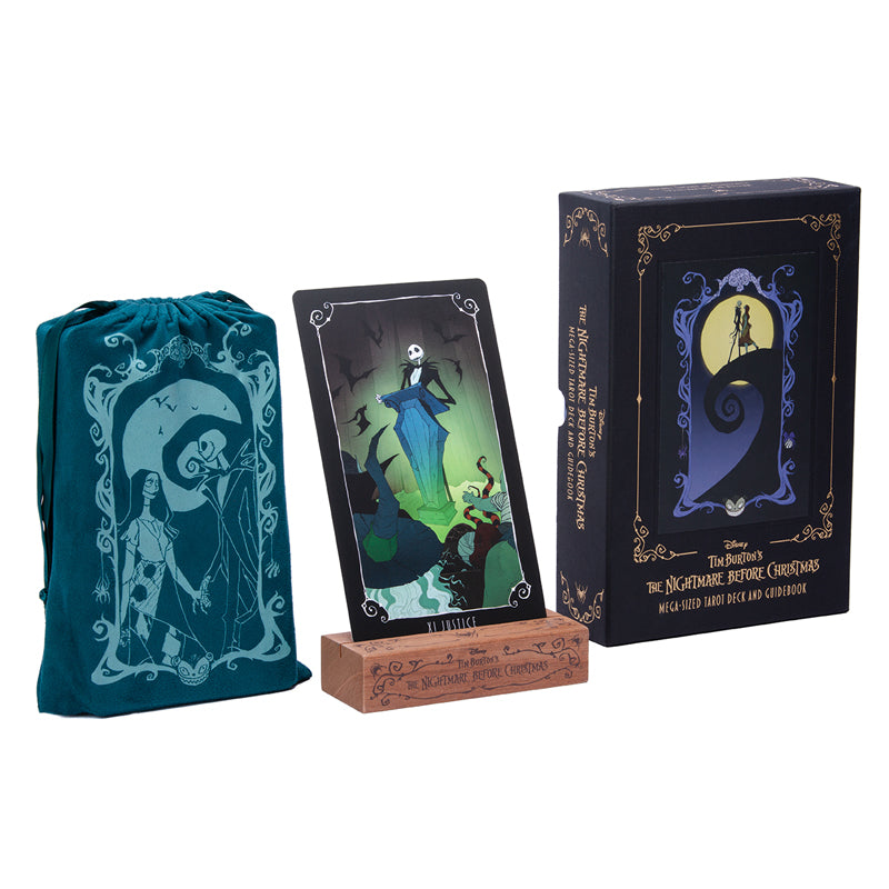 Nightmare Before Christmas Tarot Deck & Guidebook - Mega Sized Cards for Divination, Gift & Collectible - Perfect for Halloween, Christmas & Gothic Decor